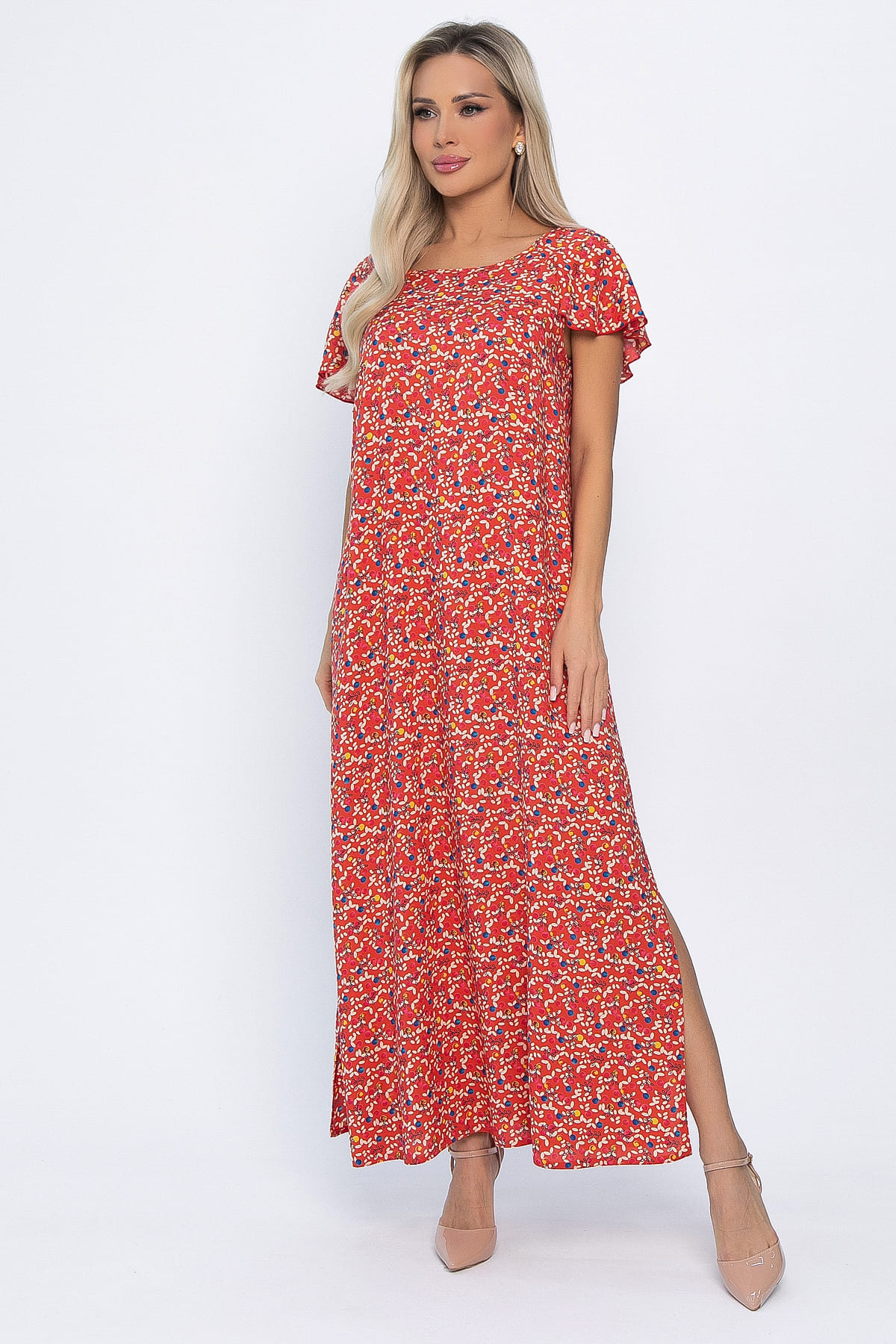 Платье Вечер свиданий (красное) П13829-16М