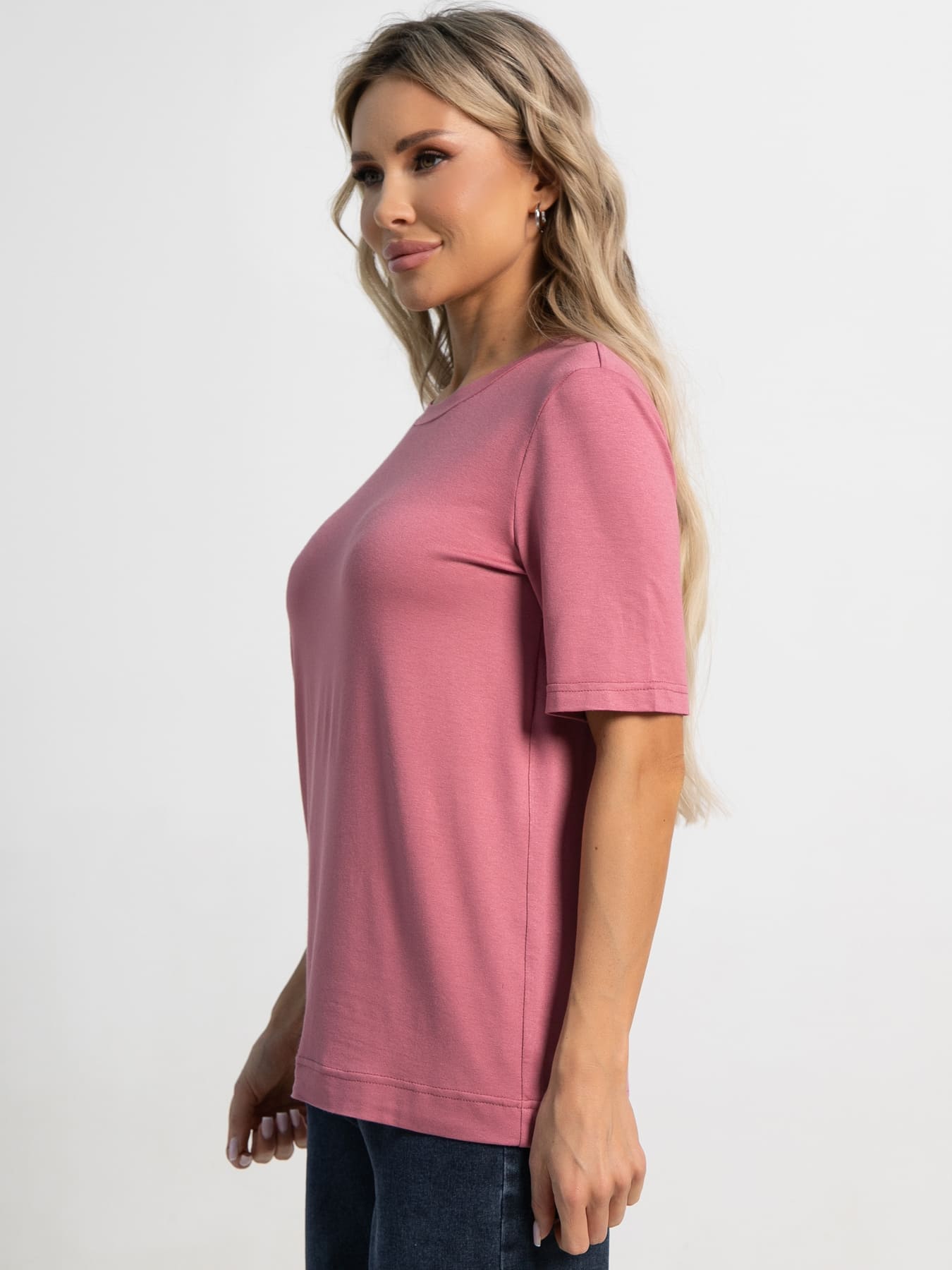 Футболка базовая (розовая) Б15578-10М