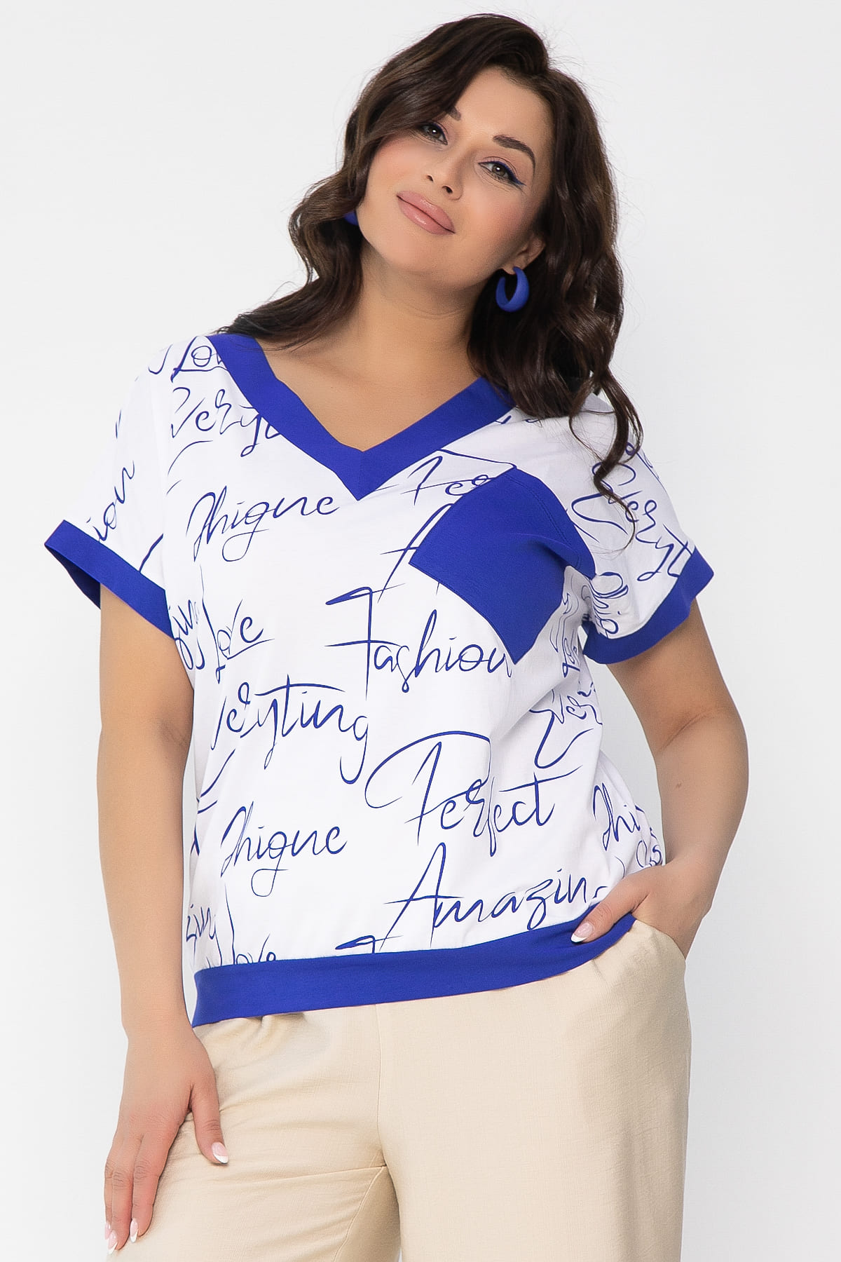 Блуза Лоран (белая) Б13509-20М