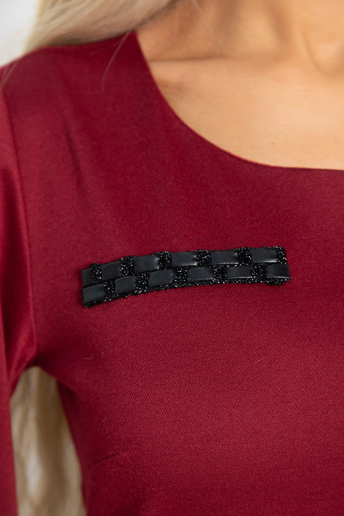 Платье Шарли (бордовое) П15012-18М