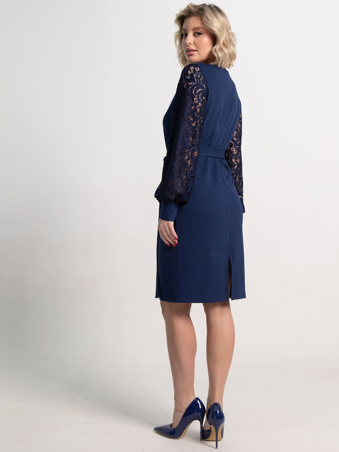 Платье Шарли (темно-синее) П15251-18М