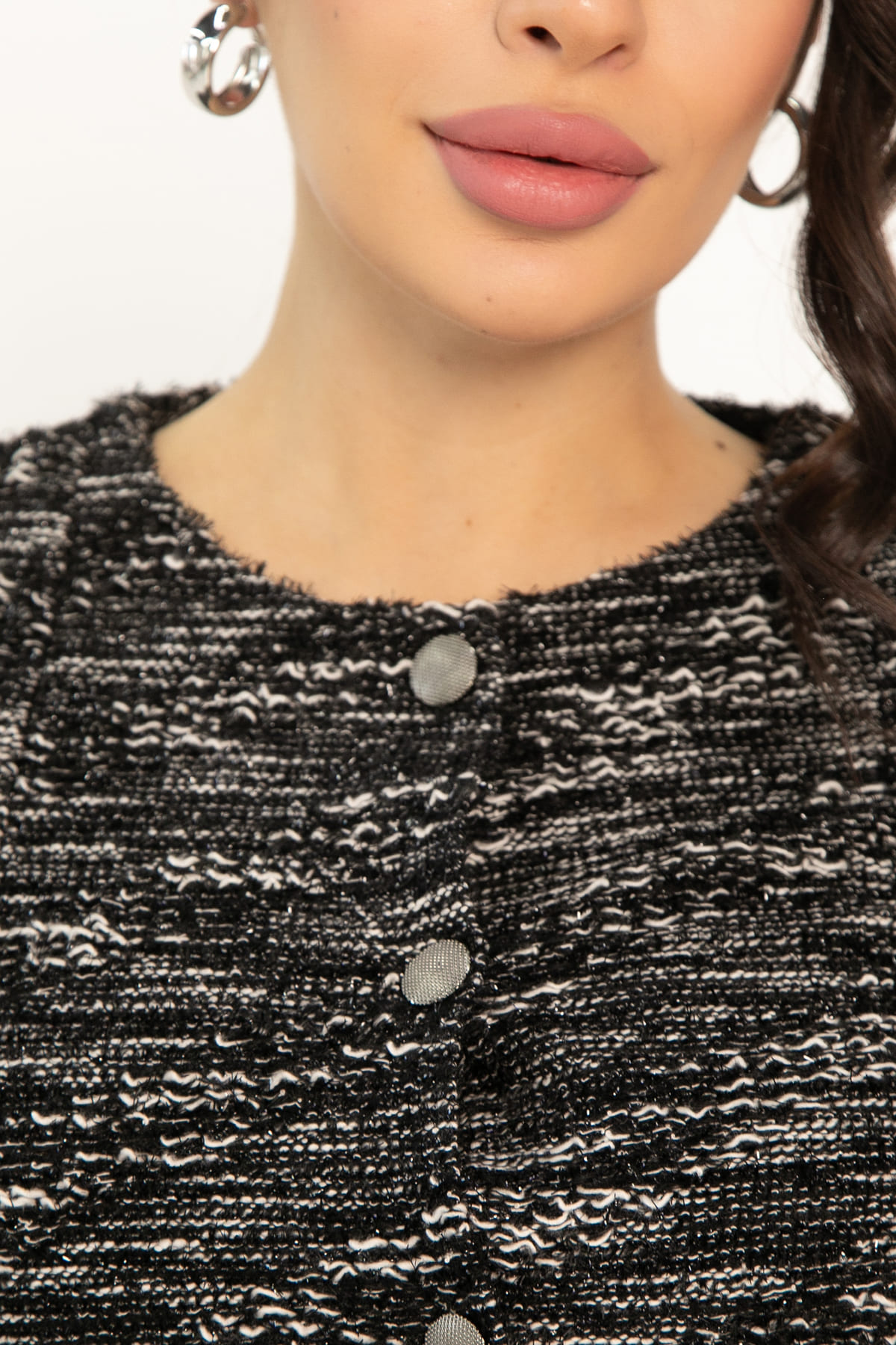 Костюм с атласной юбкой Лизетт (черный) К14677-10М