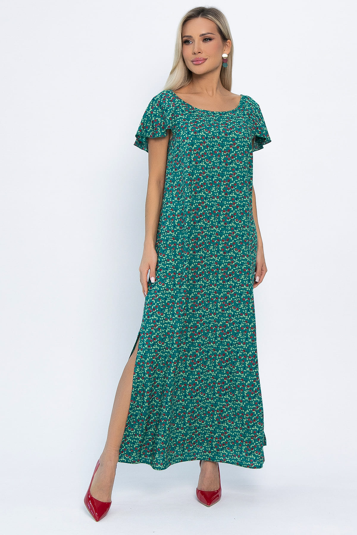 Платье Вечер свиданий (зеленое) П13830-16М