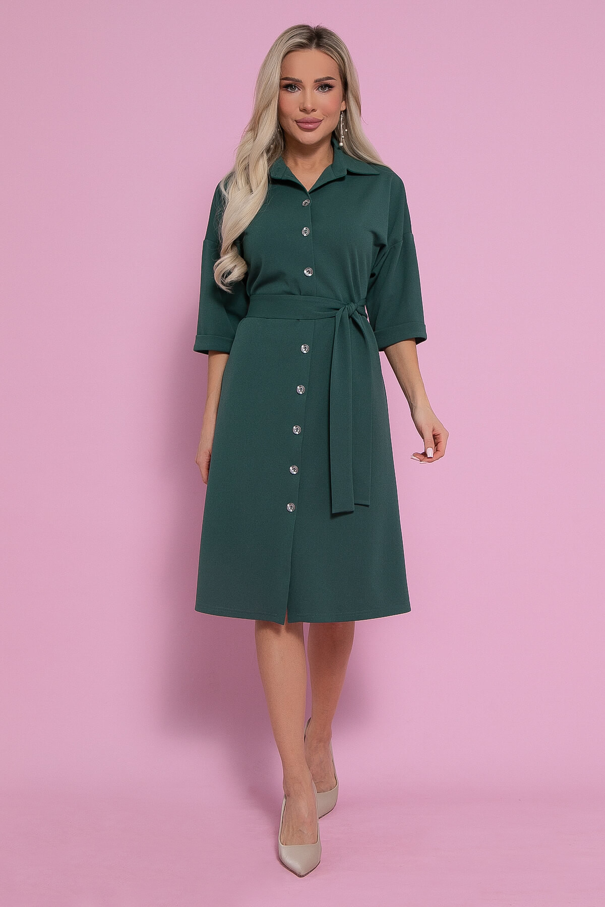 Платье Кэсси (зеленое) П12869-4М