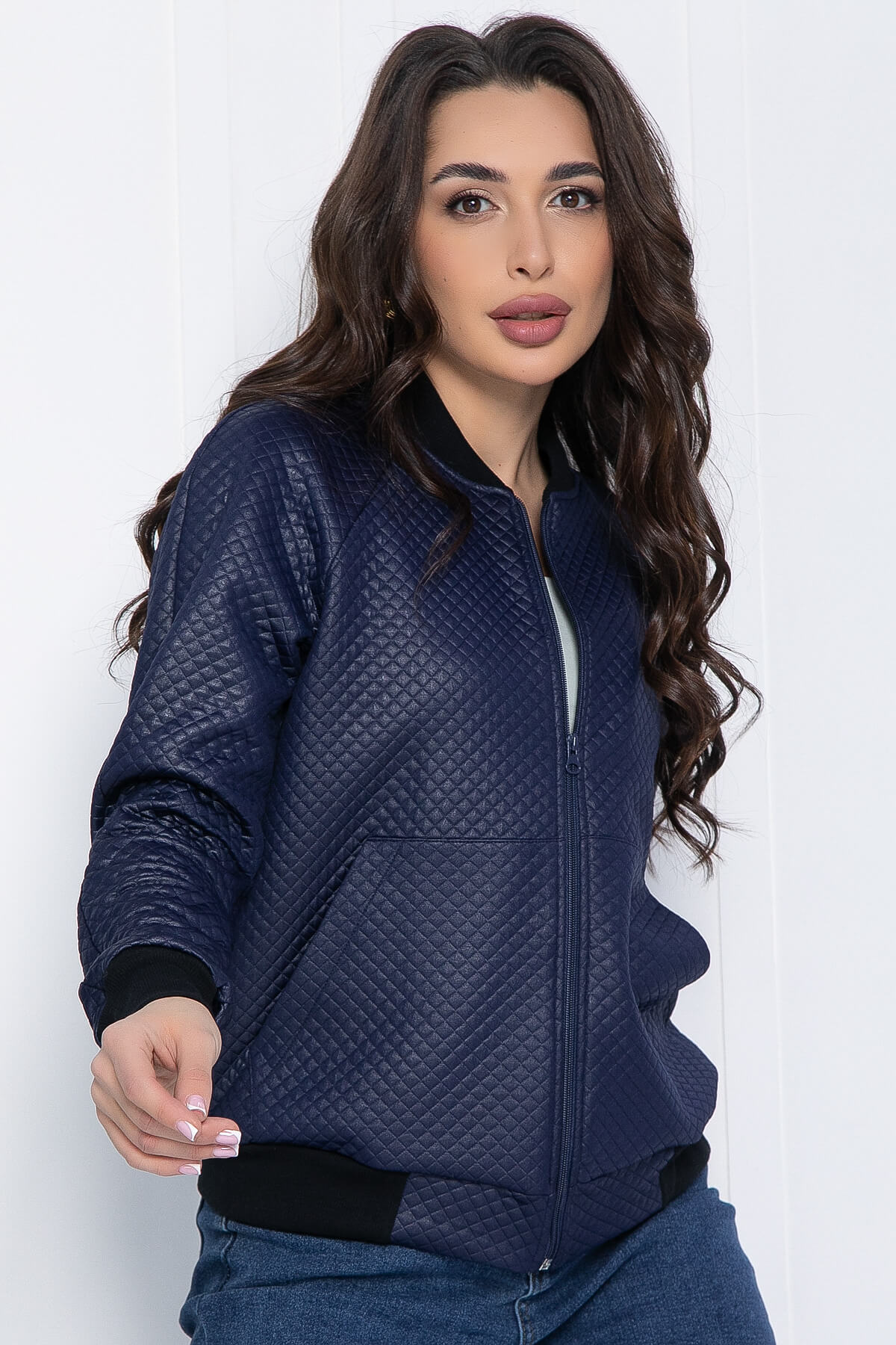 Бомбер Каприз (синий) Б12563-13