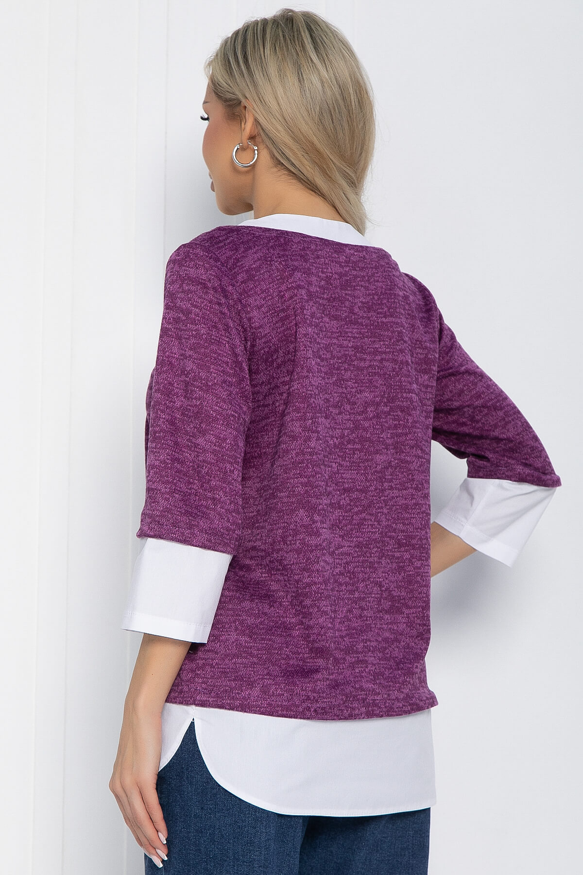 Джемпер Нежный акцент (сиреневый) Б12616-4