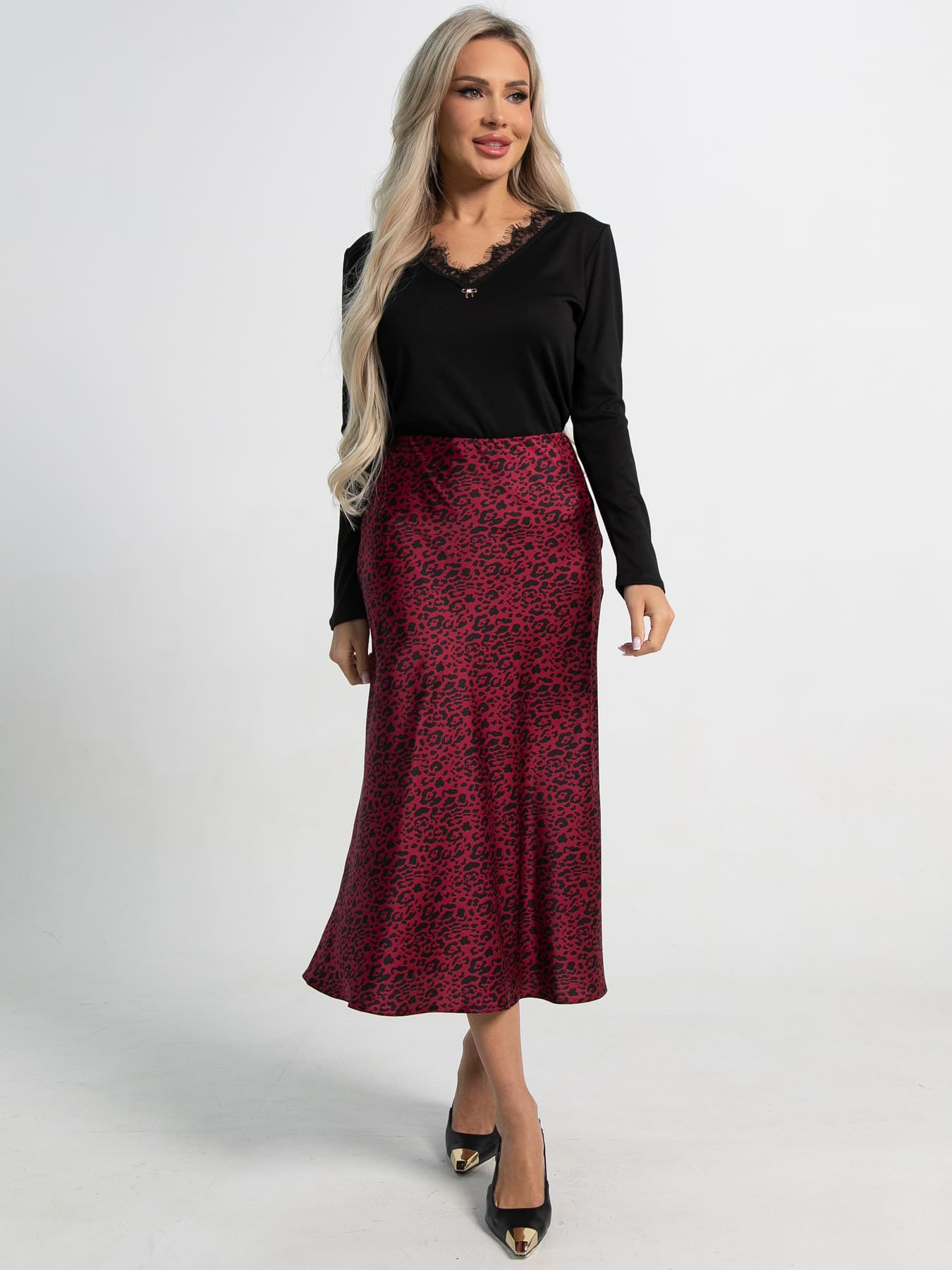 Юбка Фрезия (бордовая) Ю15421-16М