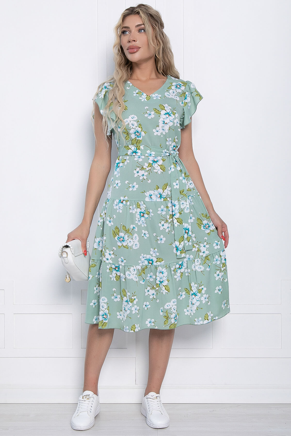 Платье Каролайн (мята) П10850