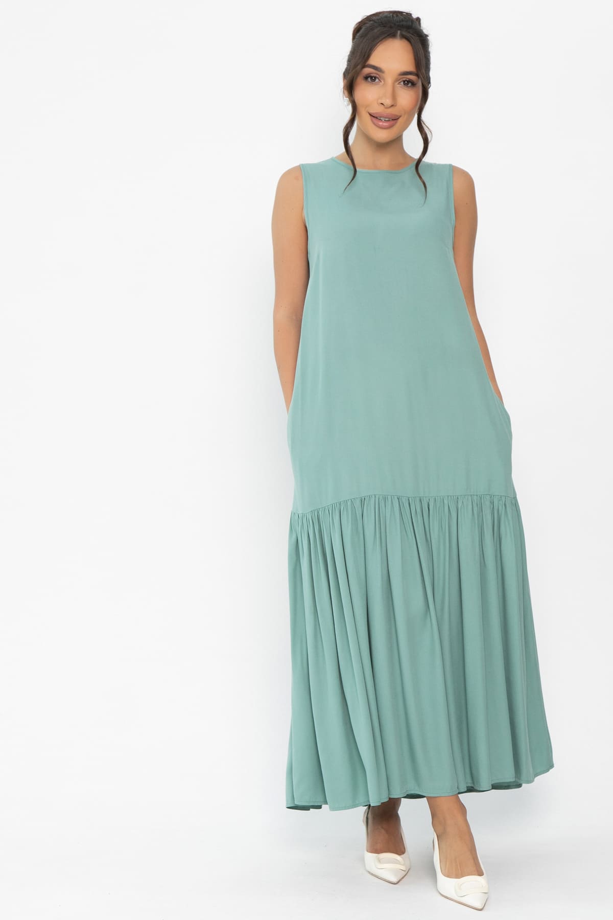 Платье Городской романс (мята) П13899-21М