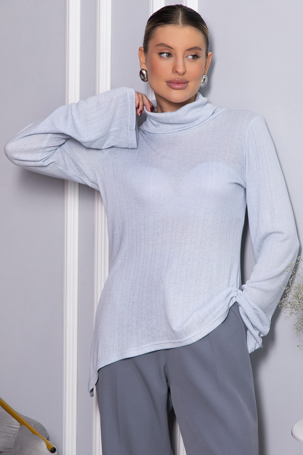 Джемпер В объятьях нежности (нежно-голубой) Б14447-4М