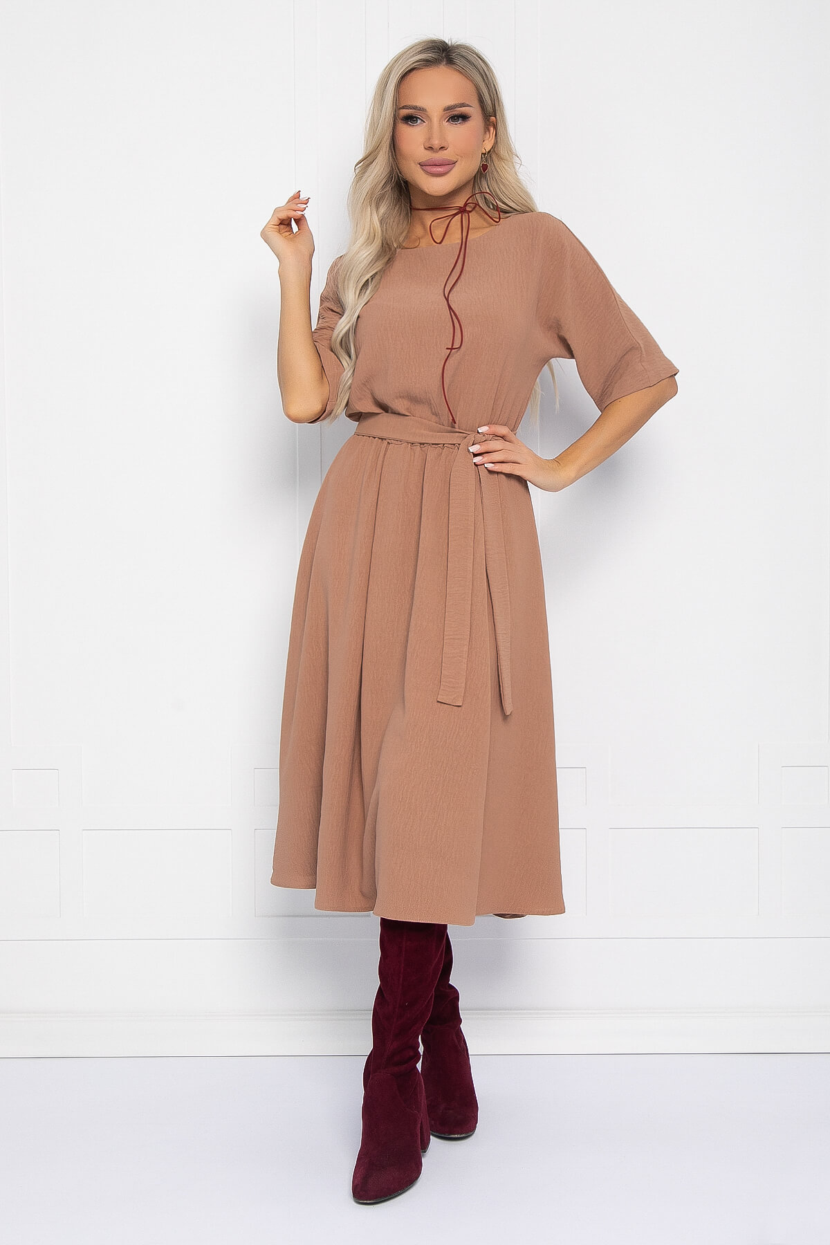 Платье Мерседес (капучино) П12726-30