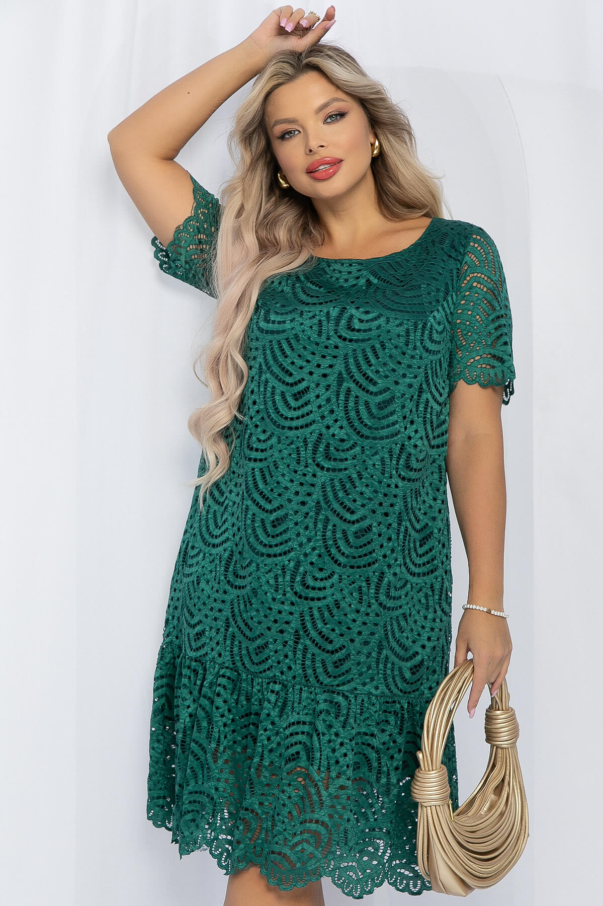 Платье Таисия (зеленое) П13147-27М