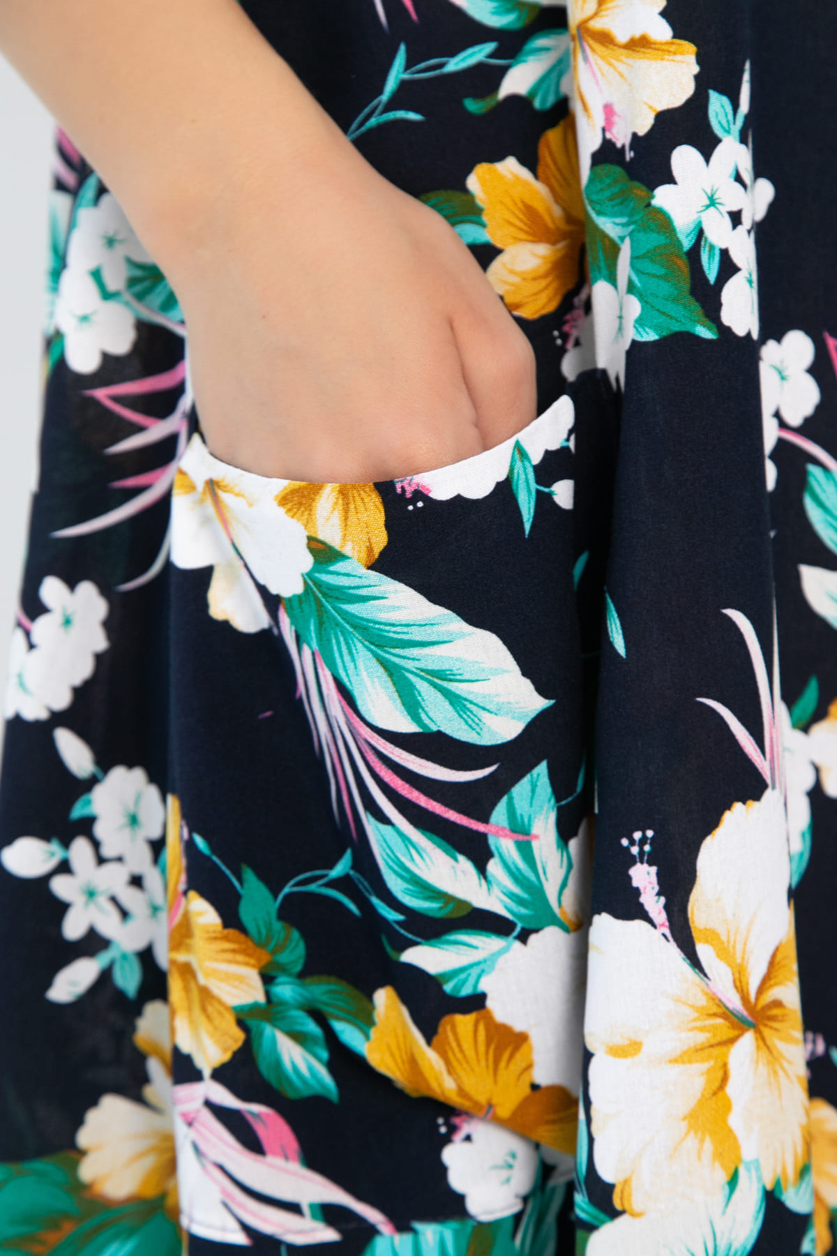 Сарафан Нимфа (синий/цветы) П13959-10М