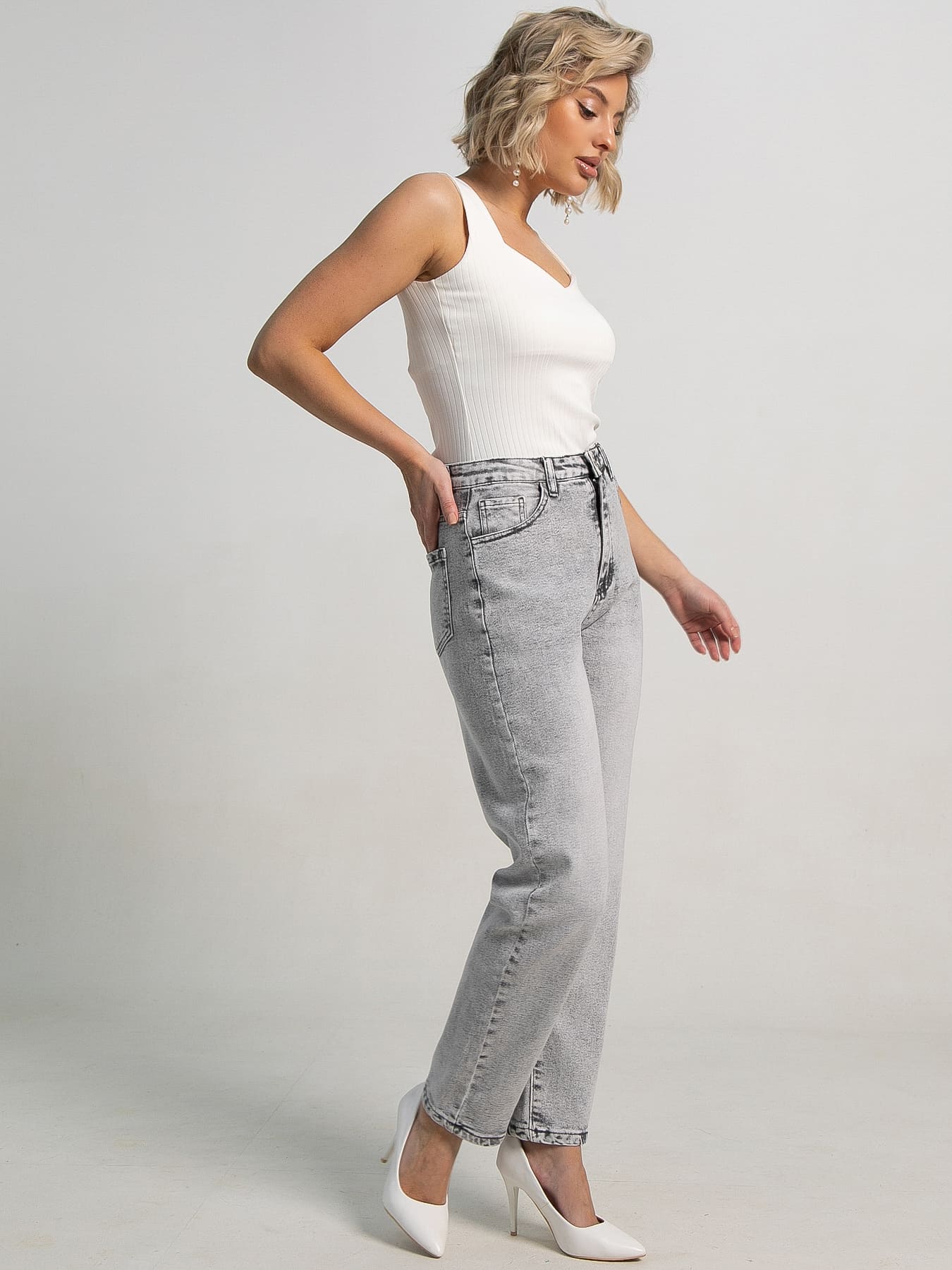 Джинсы Асфея (светло-серые) Б15673-4М