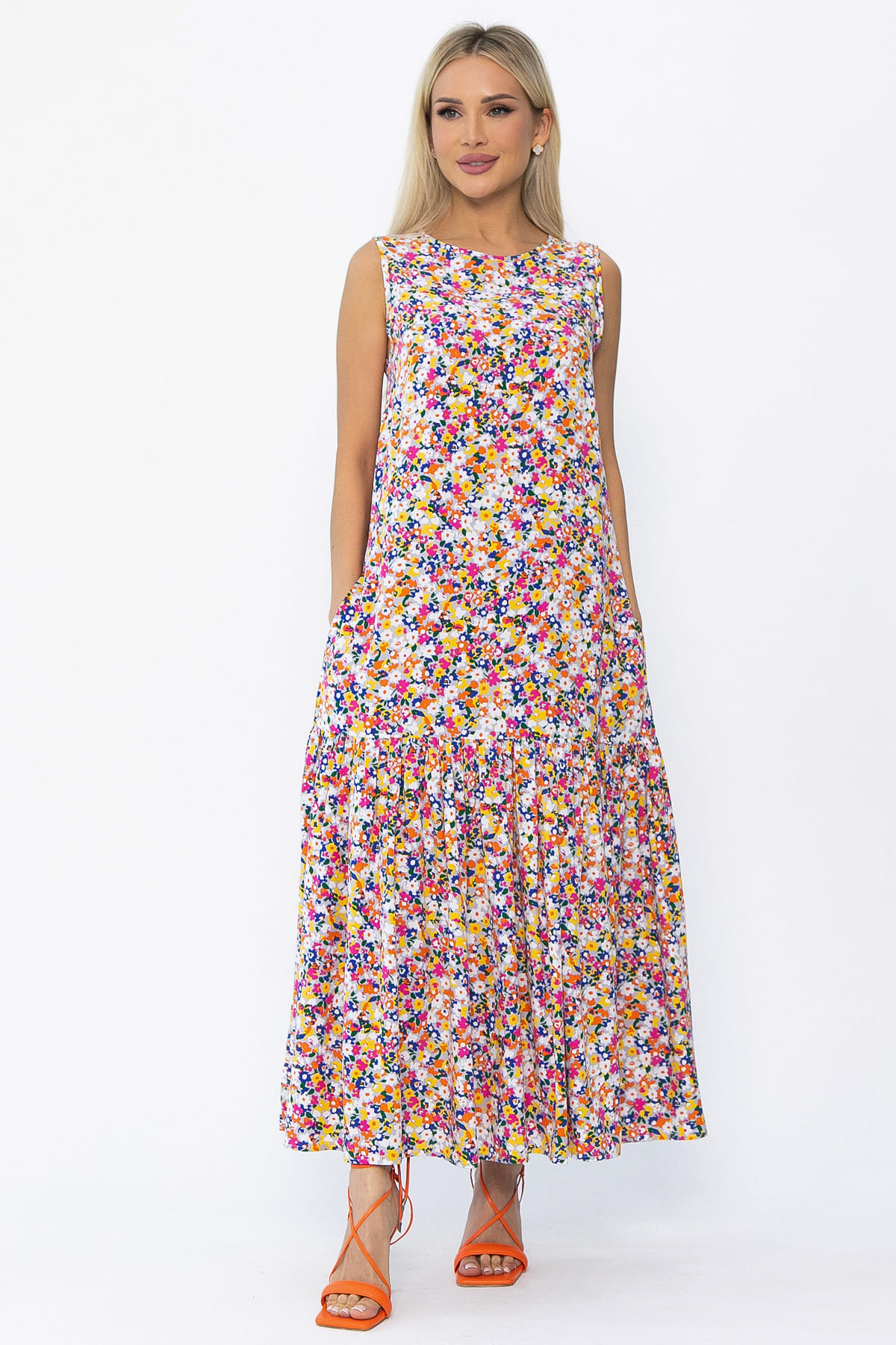 Платье Городской романс (цветы) П13901-21М