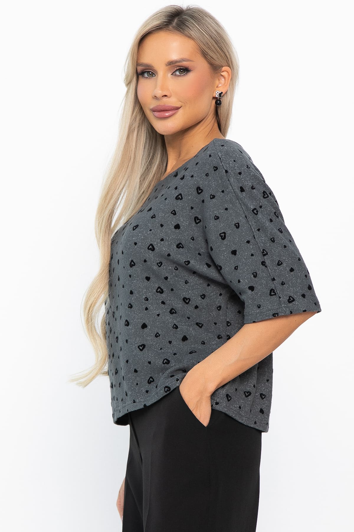 Джемпер трикотажный Лесси (серый) Б14763-10М