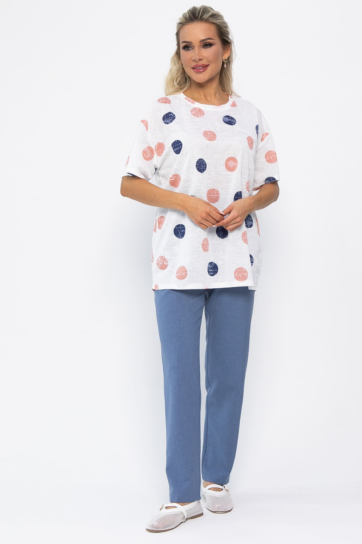 Блуза Тори (белая) Б13519-20М