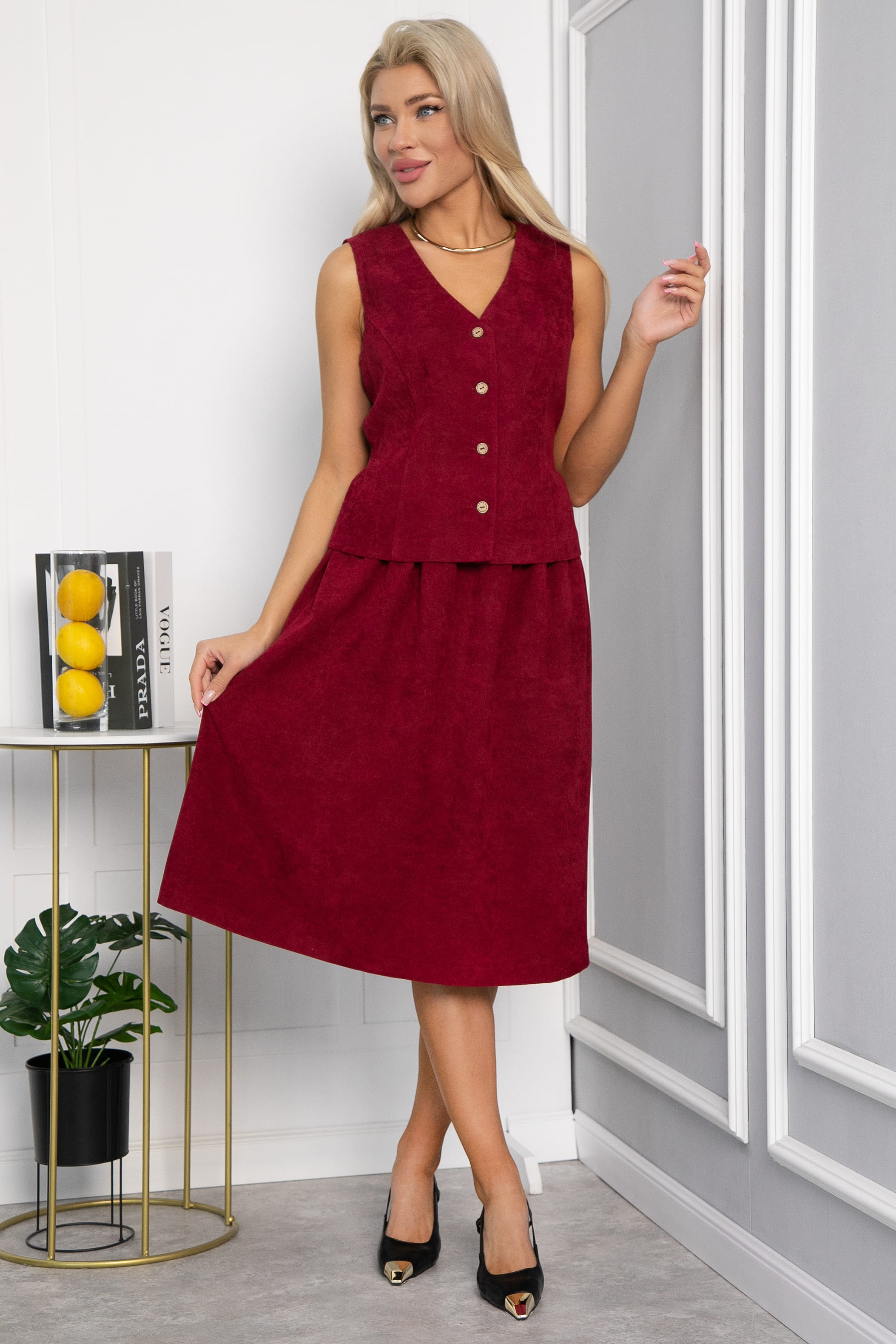 Костюм Жанет (вишневый) К12029