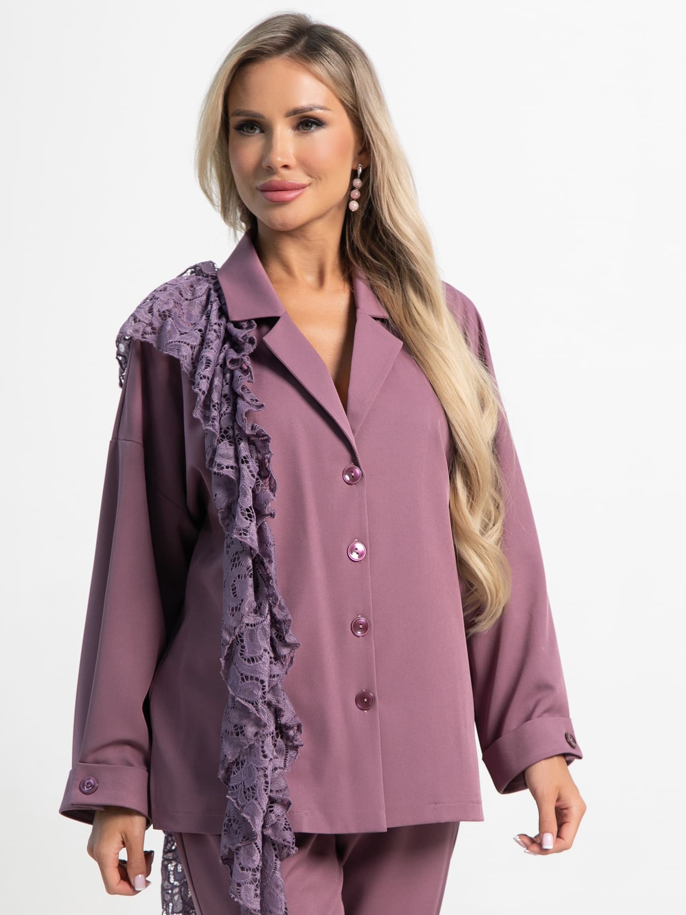 Костюм брючный Стилизация (нежно-розовый) К15332-4М