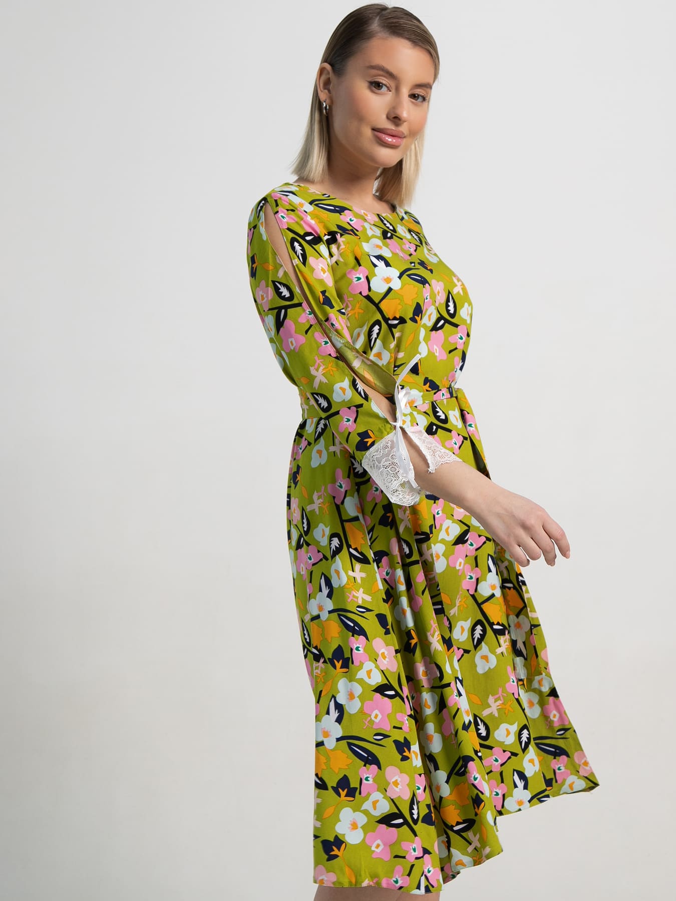 Платье Яна (зеленое) П15634-33М