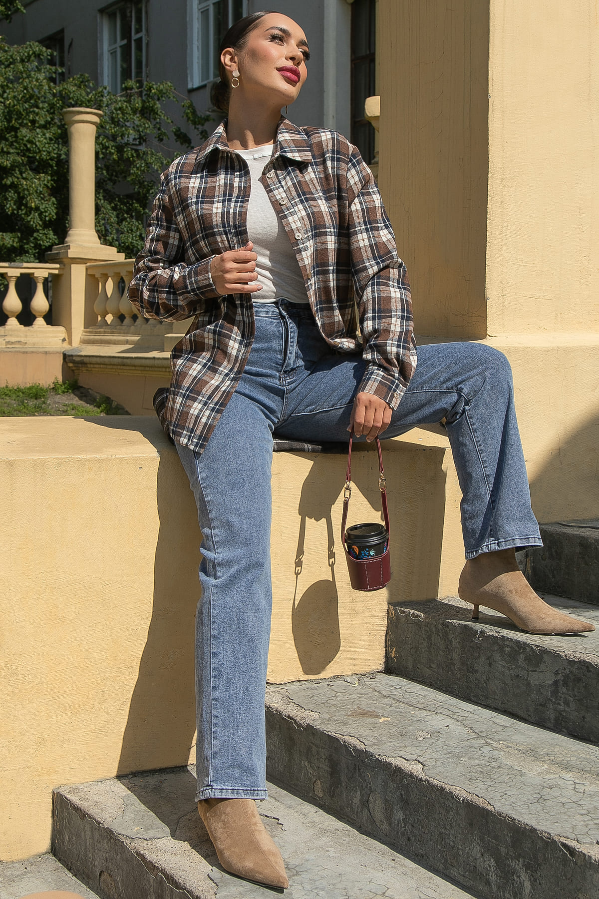 Рубашка Денни (коричневая) Б14144-7М