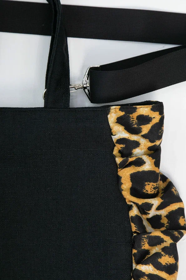 Сумка Солнышко (черный/лео) СС02