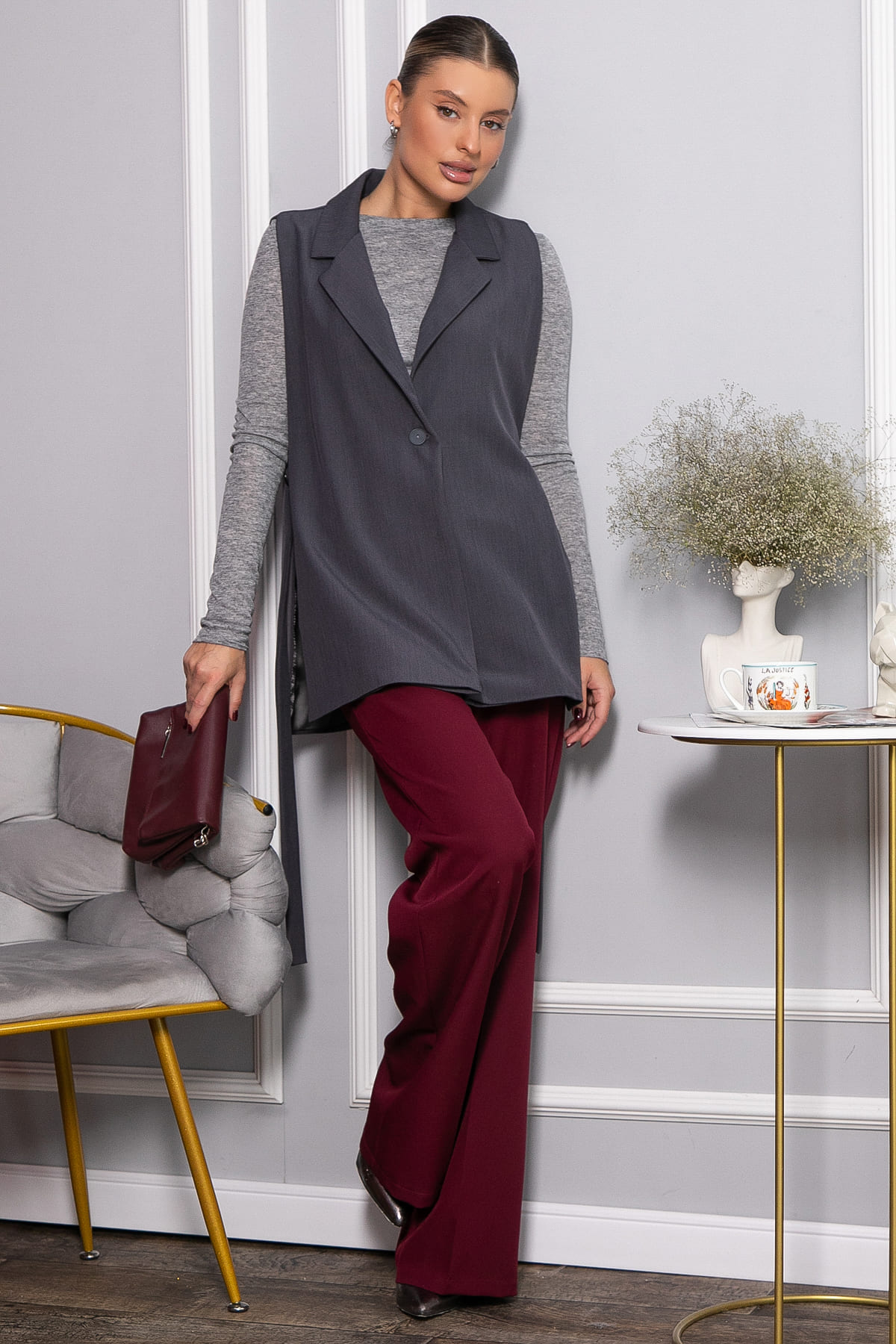 Жилет Статус (серый) Б14418-24М