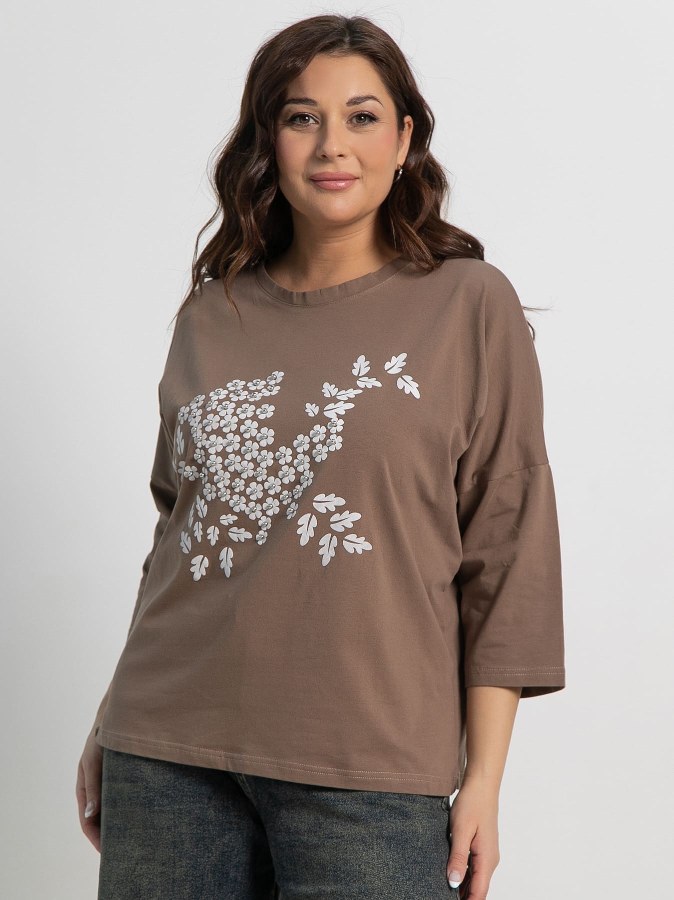 Блуза Ромашка (бежевая) Б15198-24М