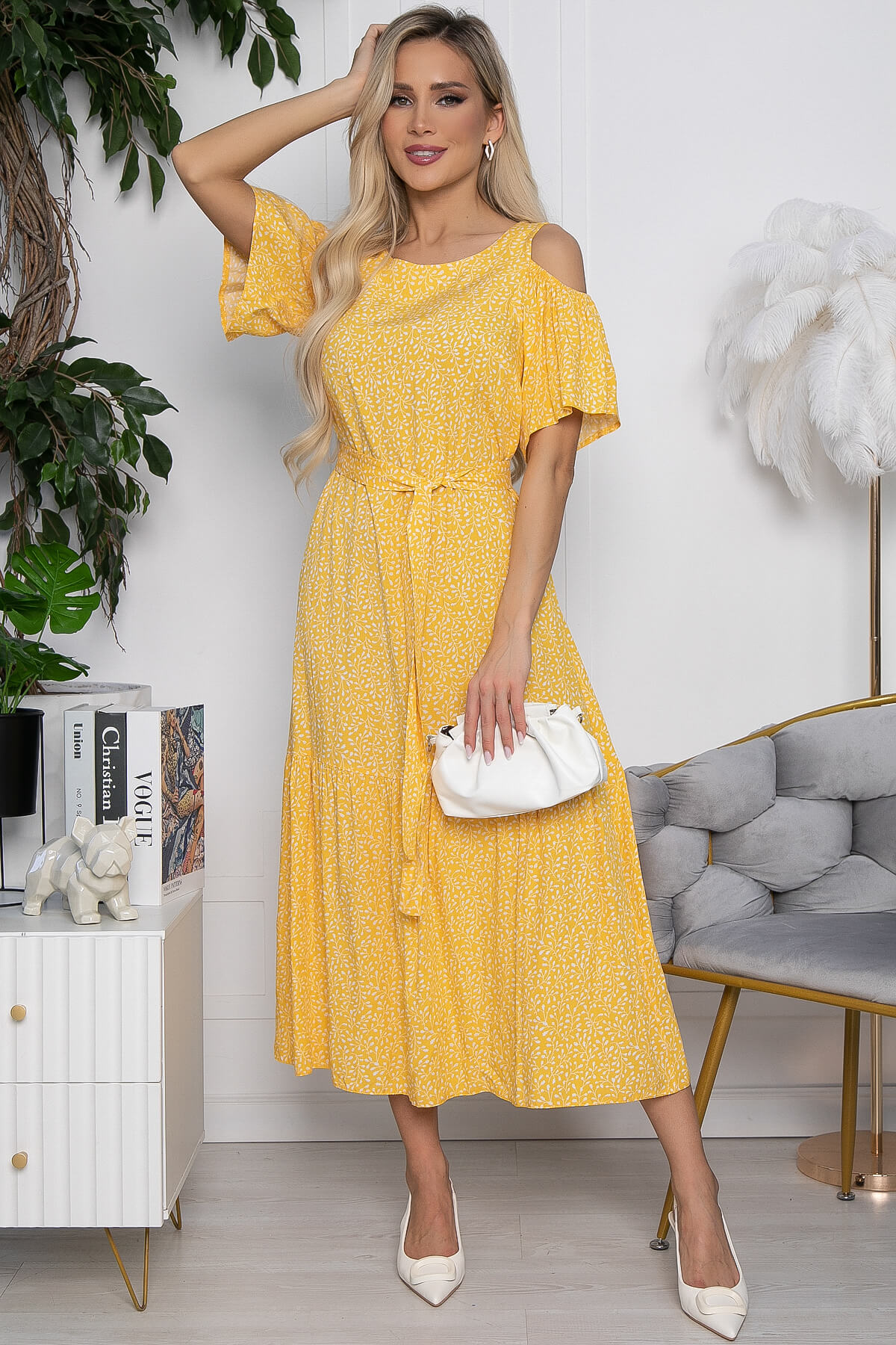 Платье Марианна (желтое) П10440