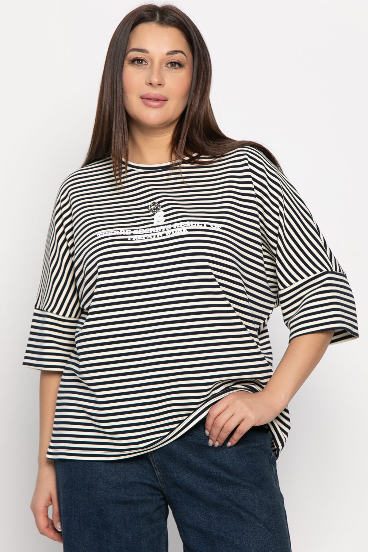 Блуза Монтана (бело-синяя) Б14887-20М