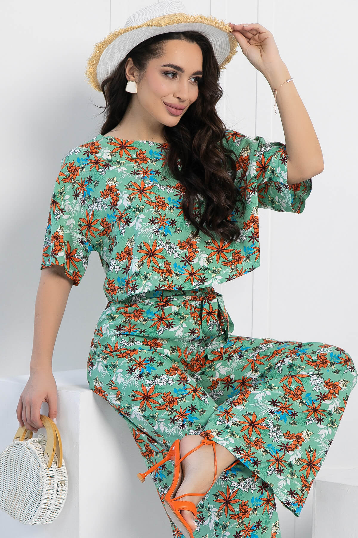 Костюм Летняя прогулка (олива) К12969-8М