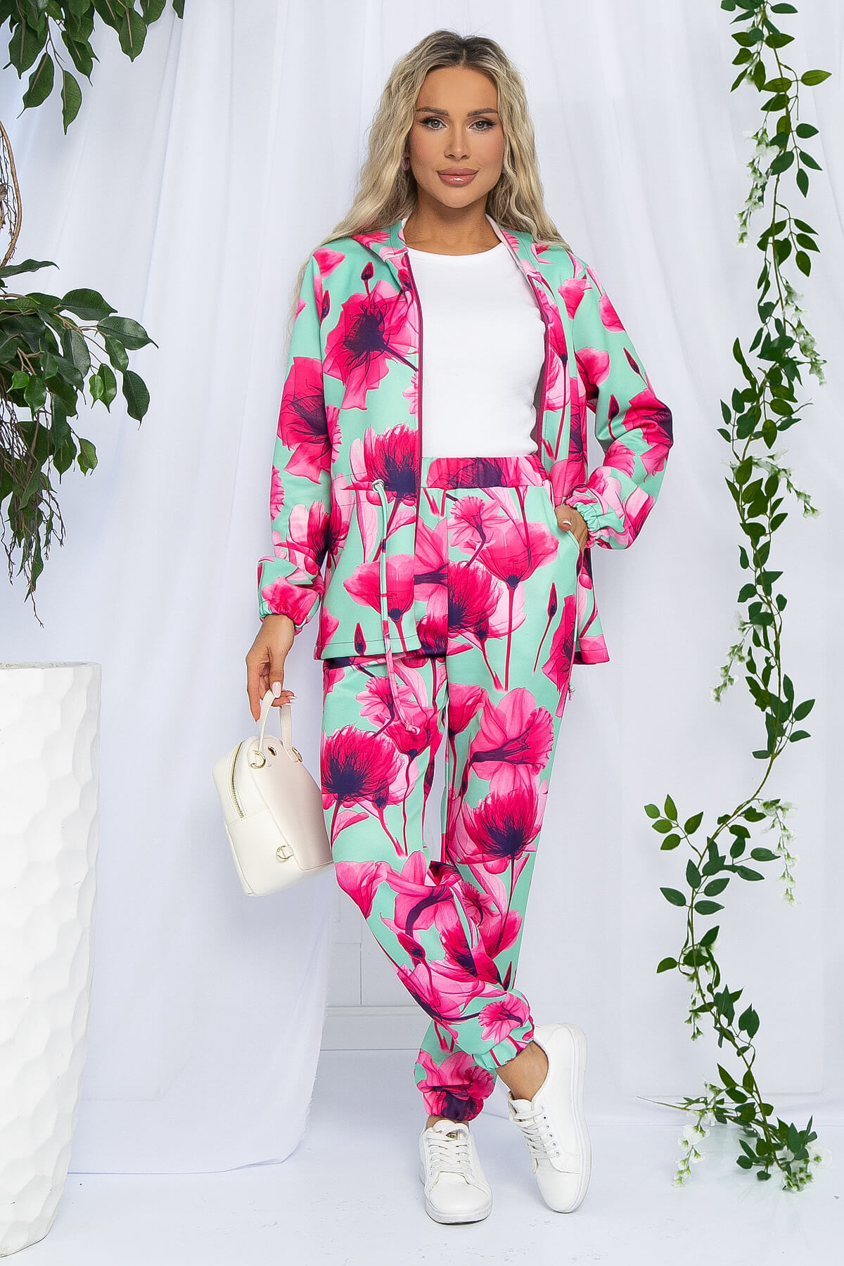 Костюм Бомба стиля (розово-мятный) К13142-6М