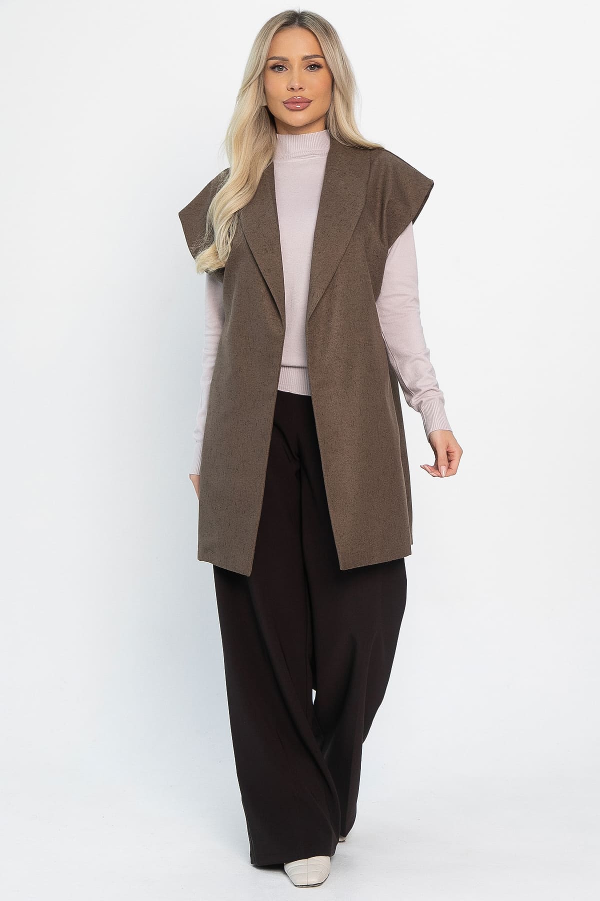 Жилет костюмный Жюлли (шоколад) Б14488-4М