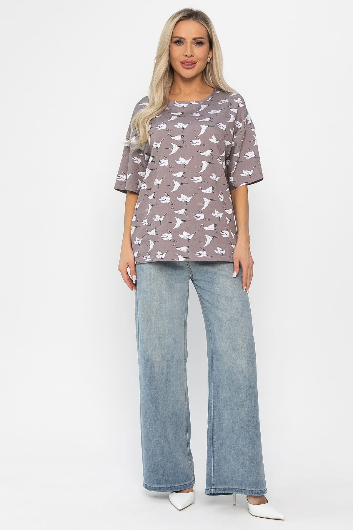 Блуза Аделаида (бежевая) Б13816-25М