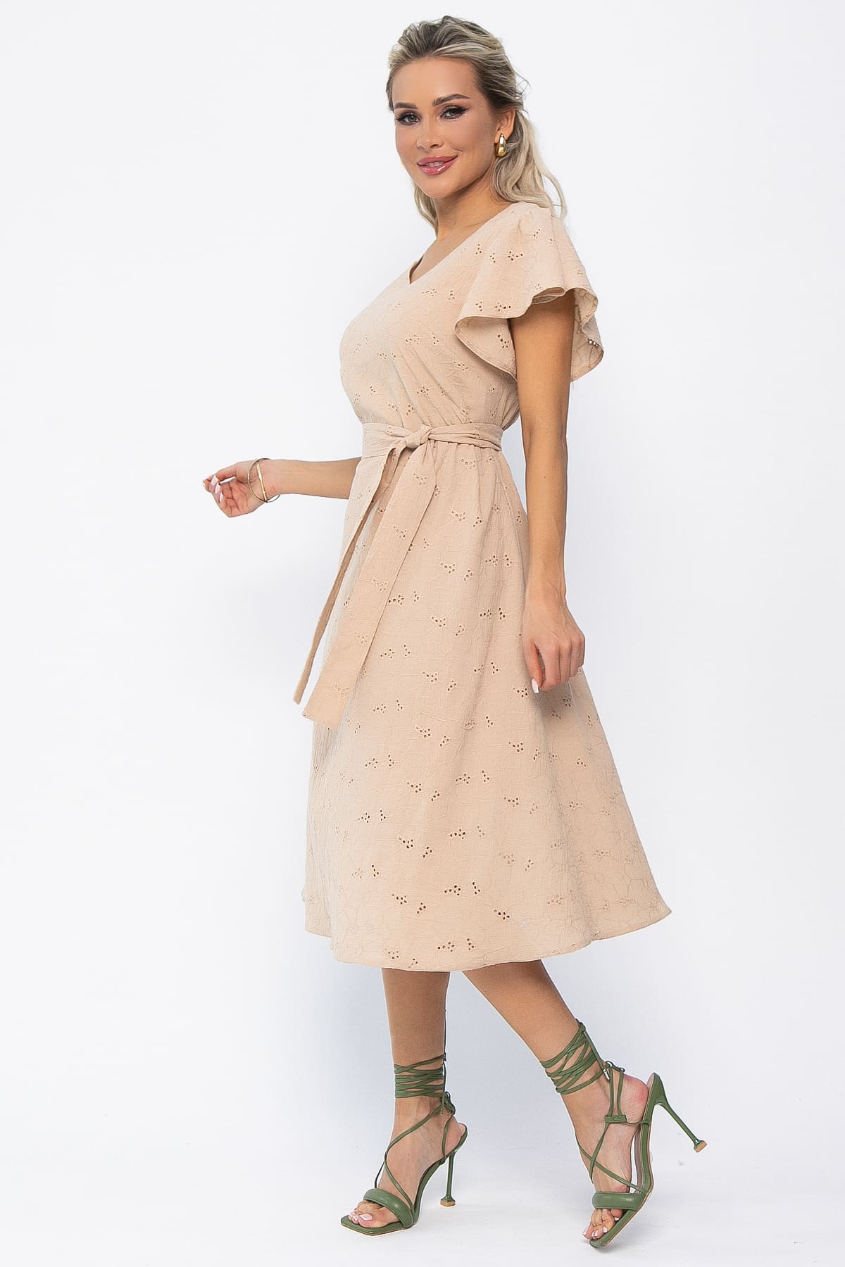 Платье Мелодия любви (бежевое) П13633-4М