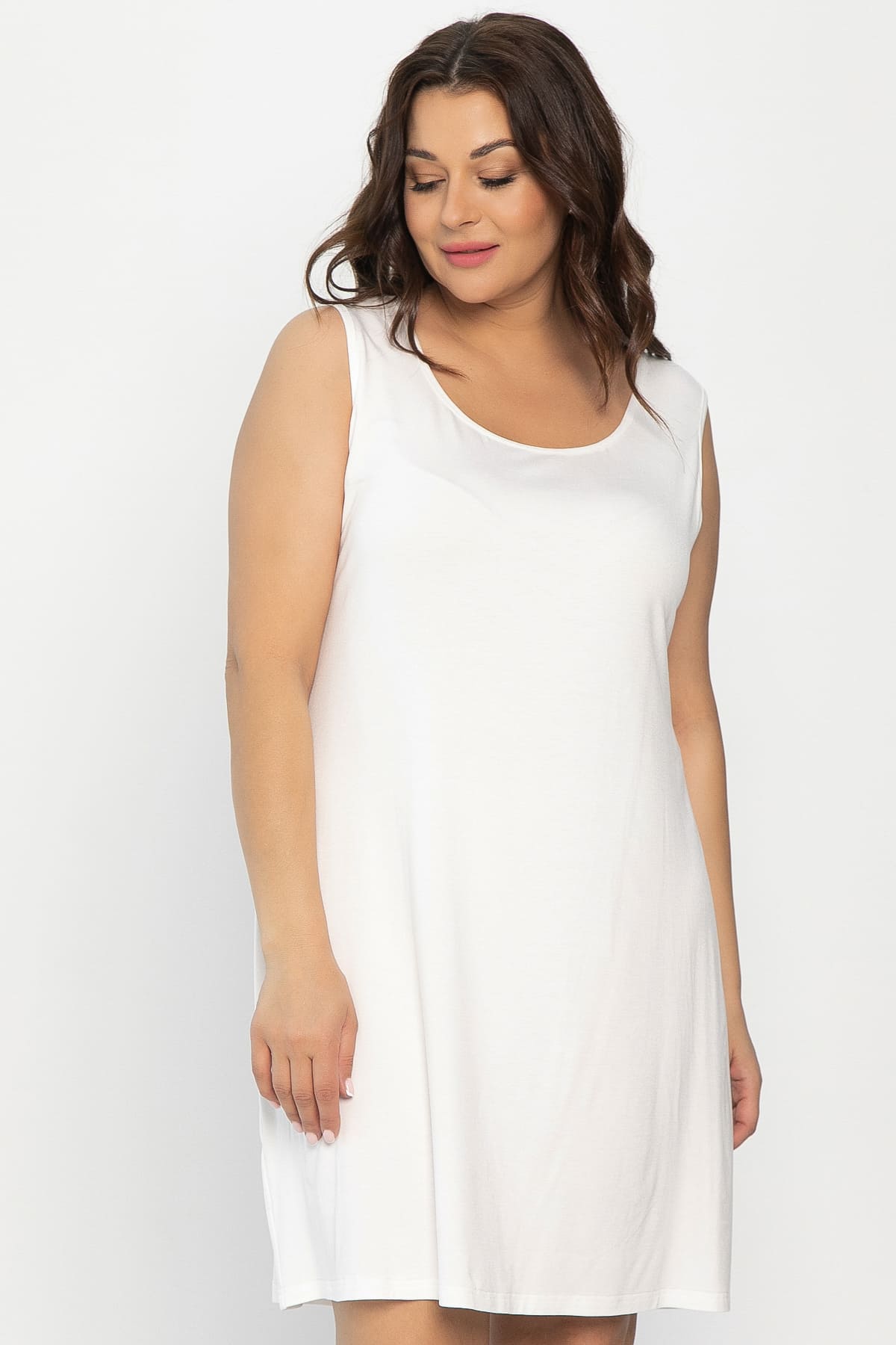 Платье-майка для дома Шелк вискозы (молочная) П14491-52М