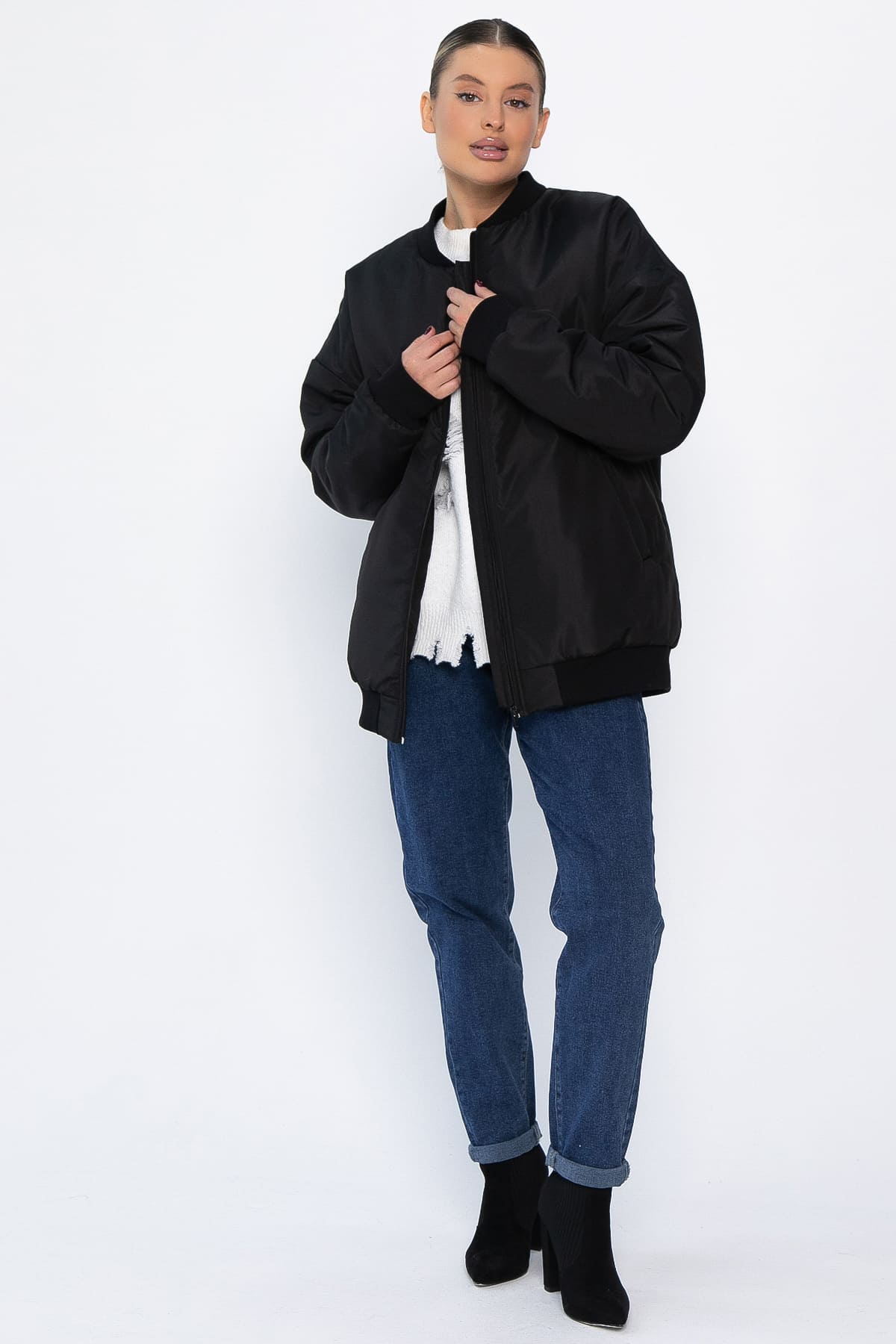 Бомбер утепленный Бинго (черный) Б14417-46М