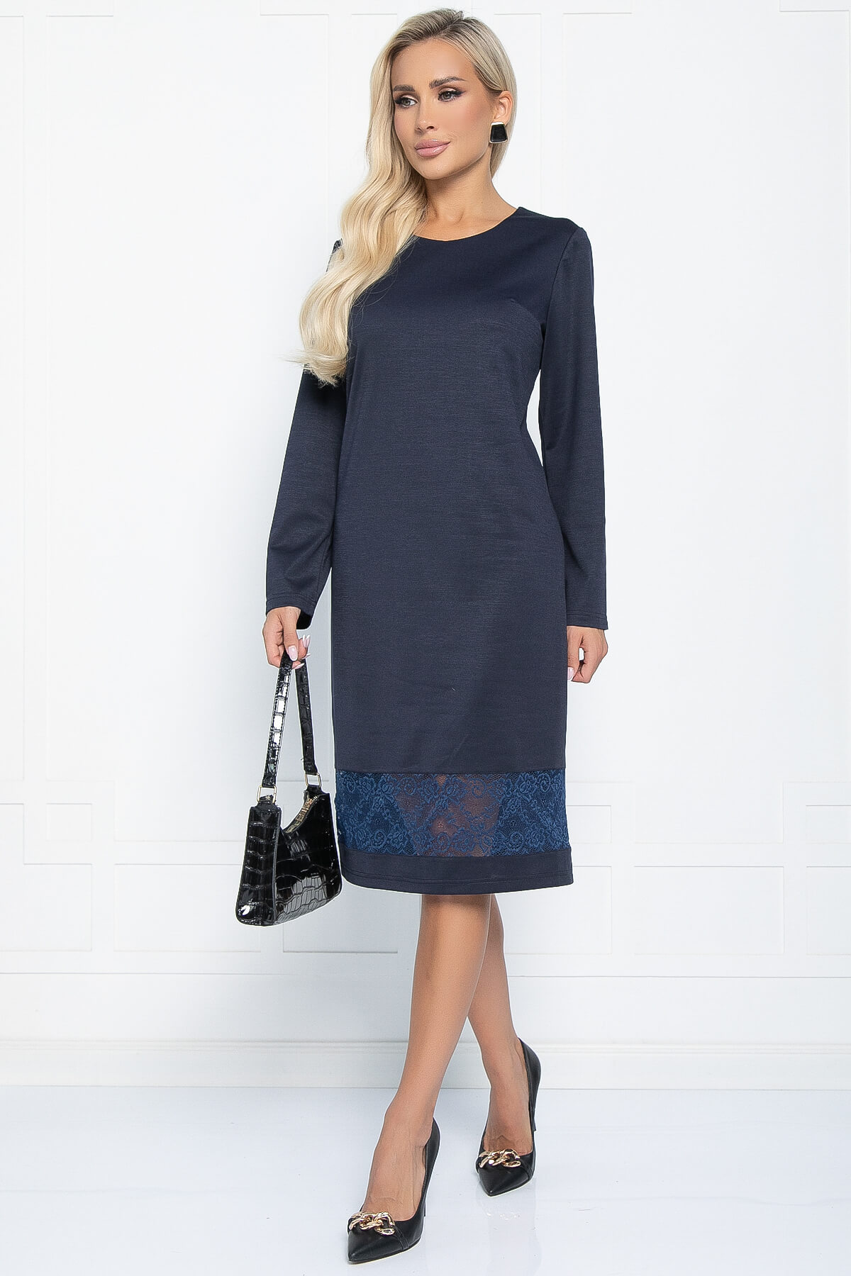Платье Радна (темно-синее) П11119
