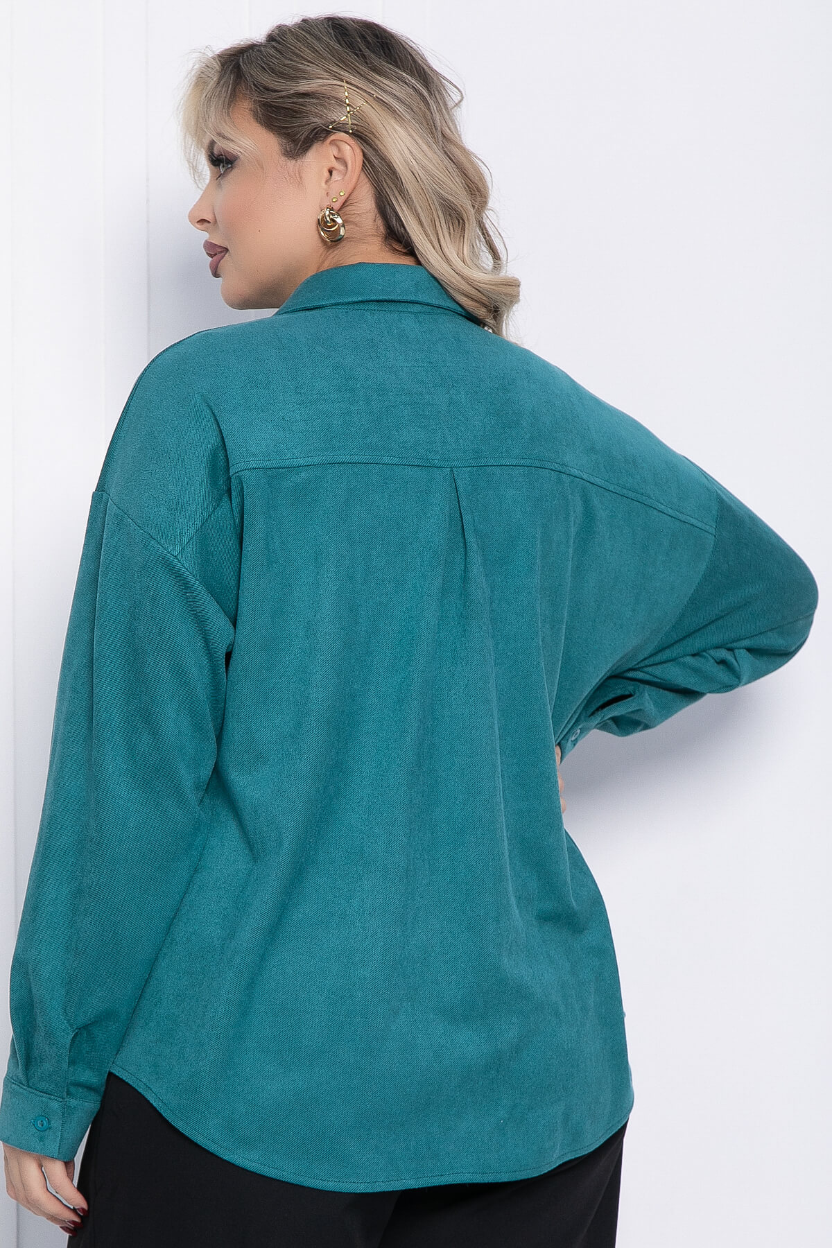 Рубашка Милолика (бирюзовая) Б15439-18М