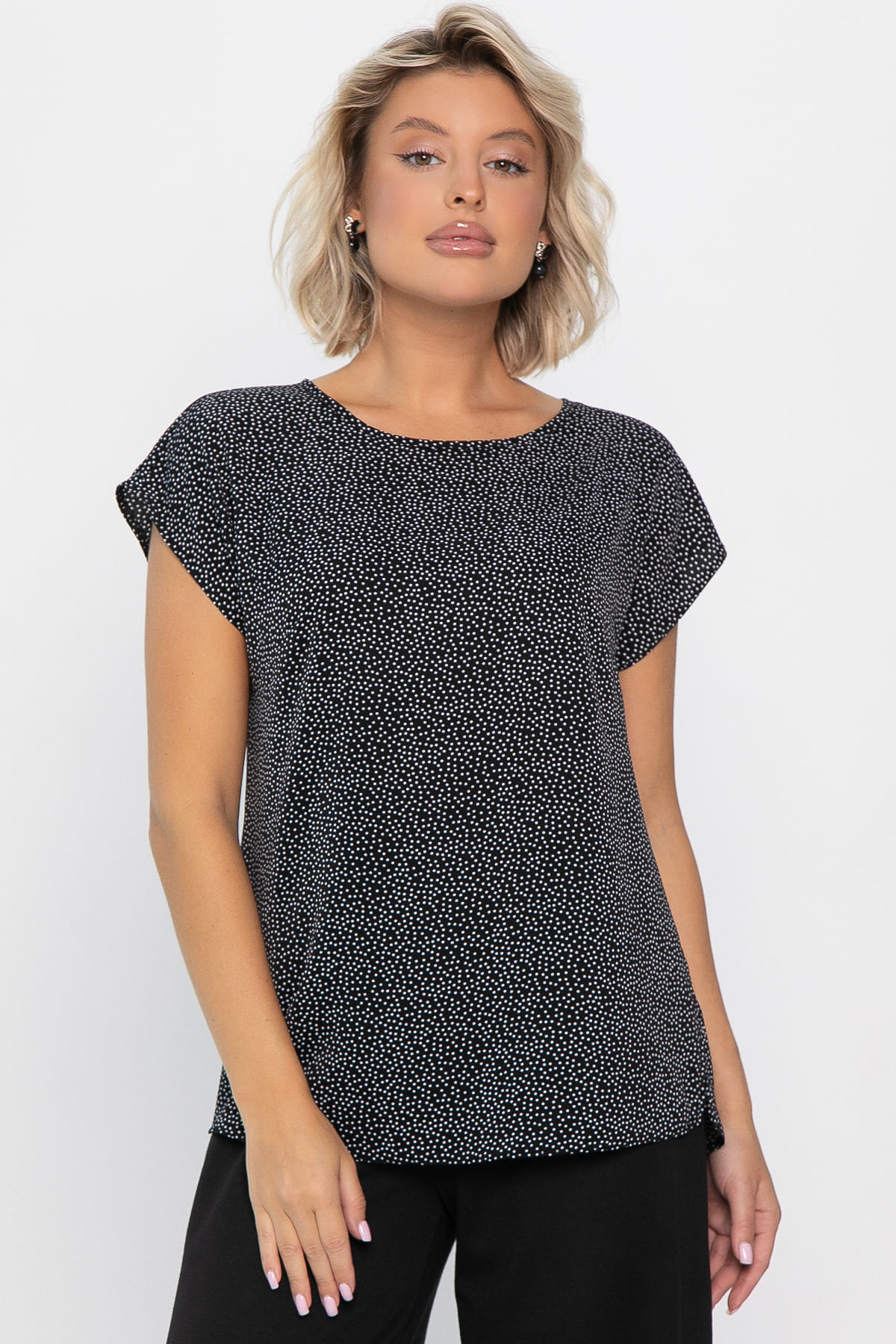 Блуза Милена (черная) Б14303-8М