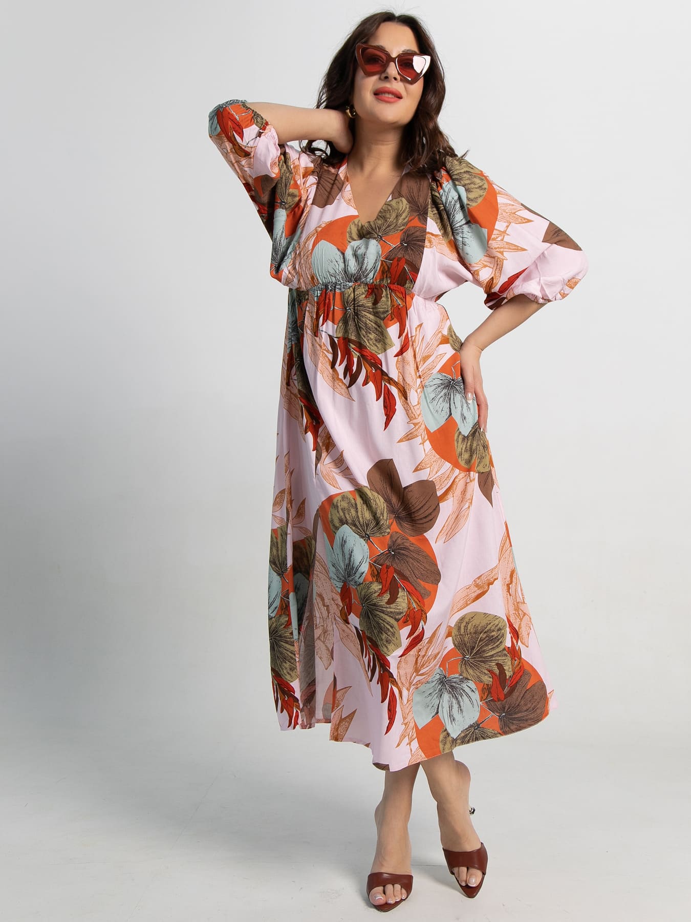 Платье Неповторимая (бежевое) П15502-34М