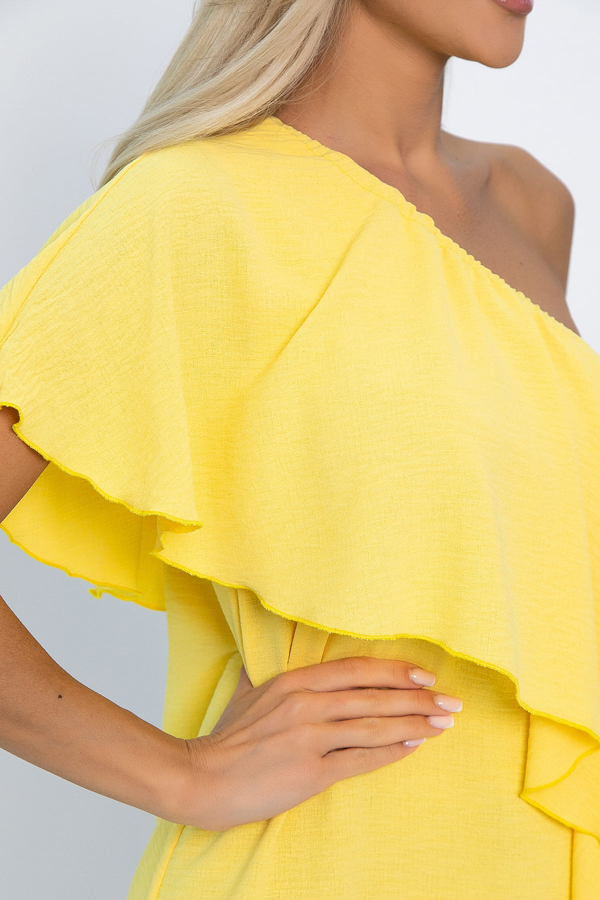 Платье Шардоне (лимонное) П13769-36М