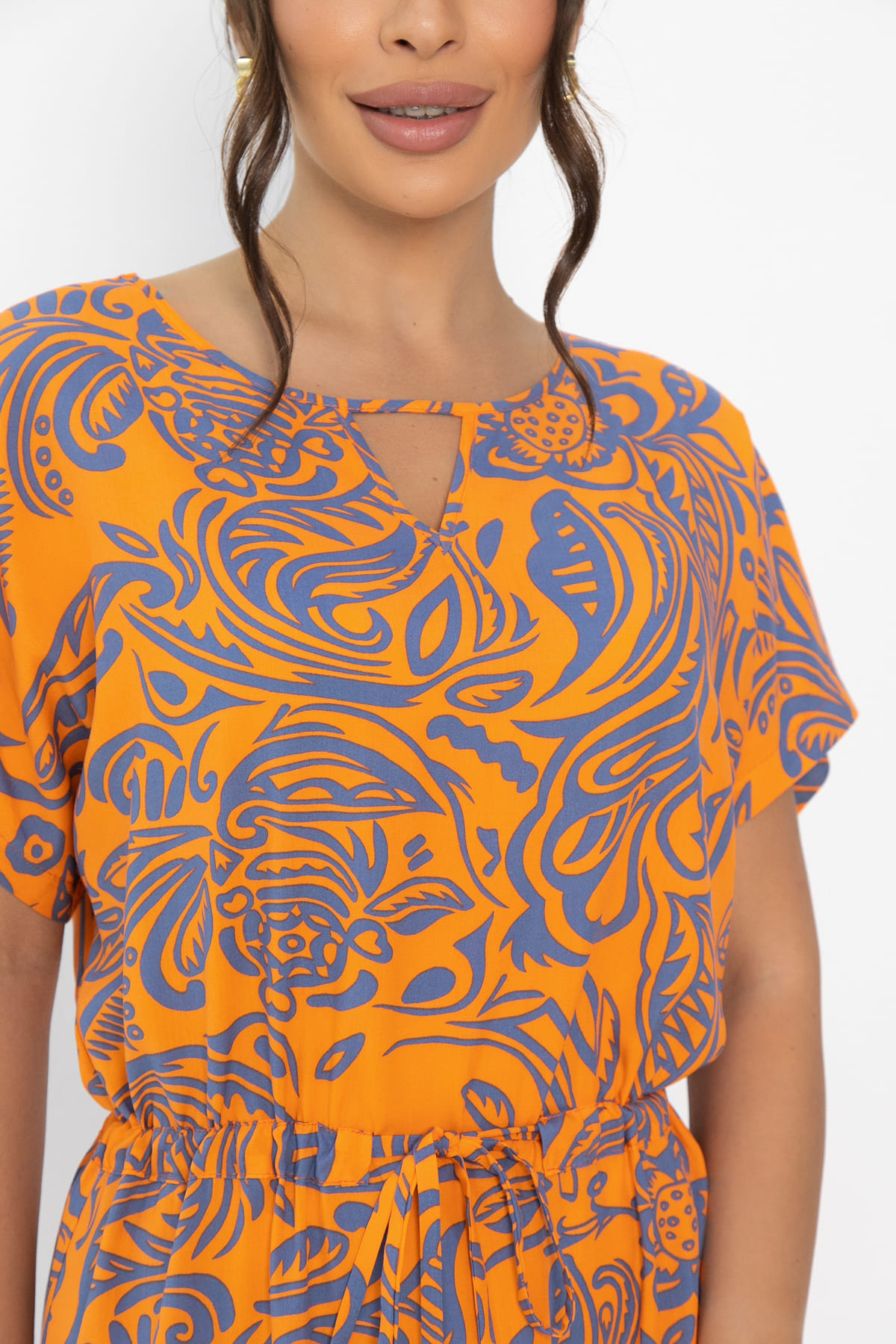 Платье Вистерия (оранжевое) П13947-5М