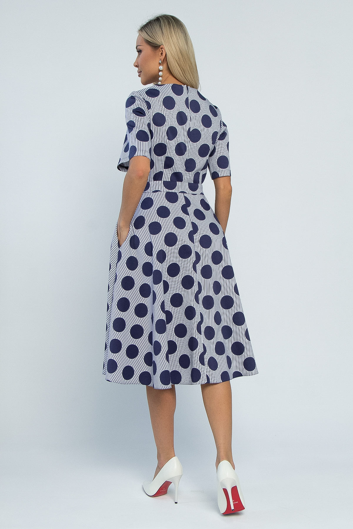 Платье Стиляги (голубое) П13418-16М