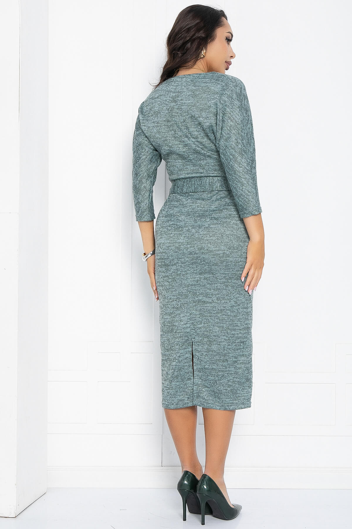 Платье Эврика (зеленое) П12345-10