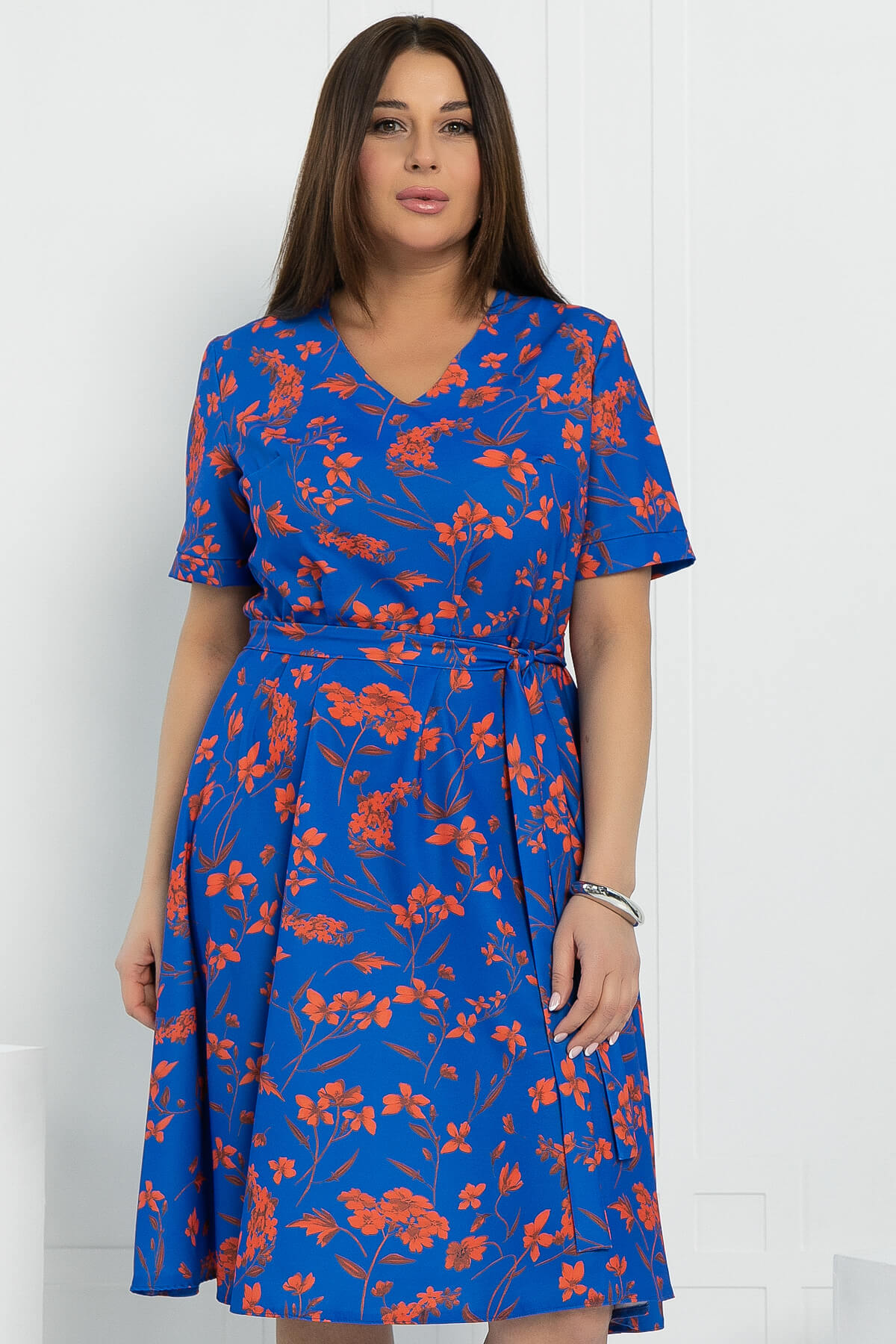 Платье Признание в любви (синее) П12654-25