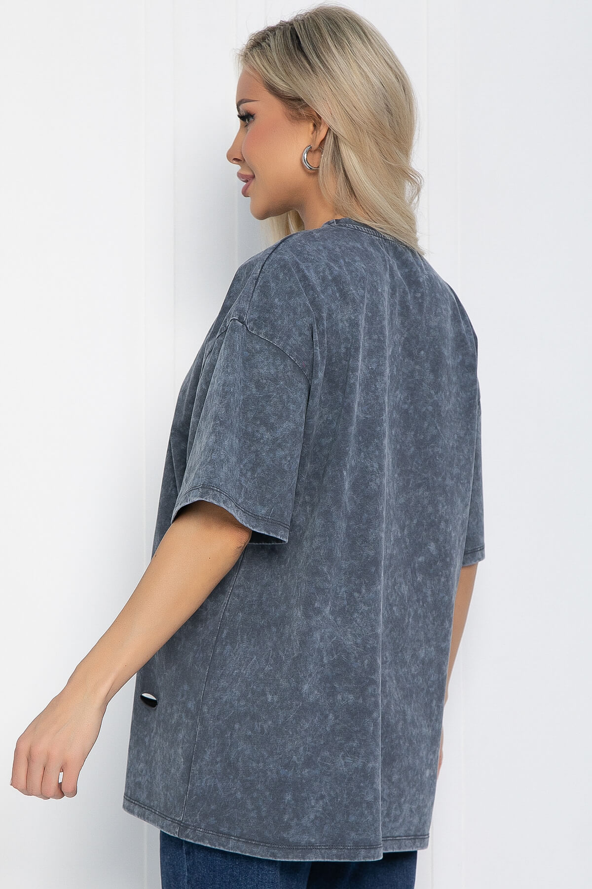 Футболка Микель (синяя) Б12598-20