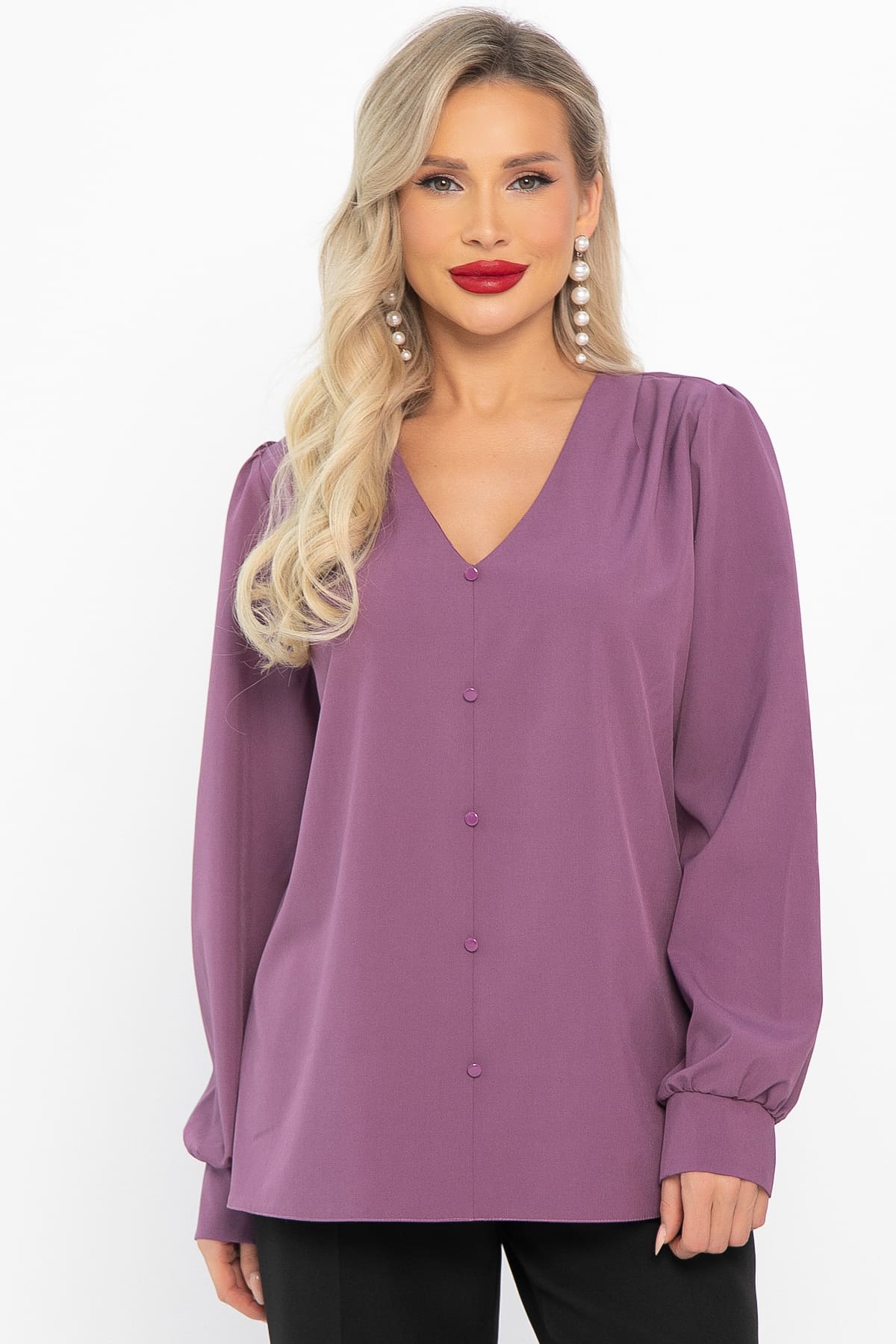Блуза Марго (лиловая) Б14633-43М