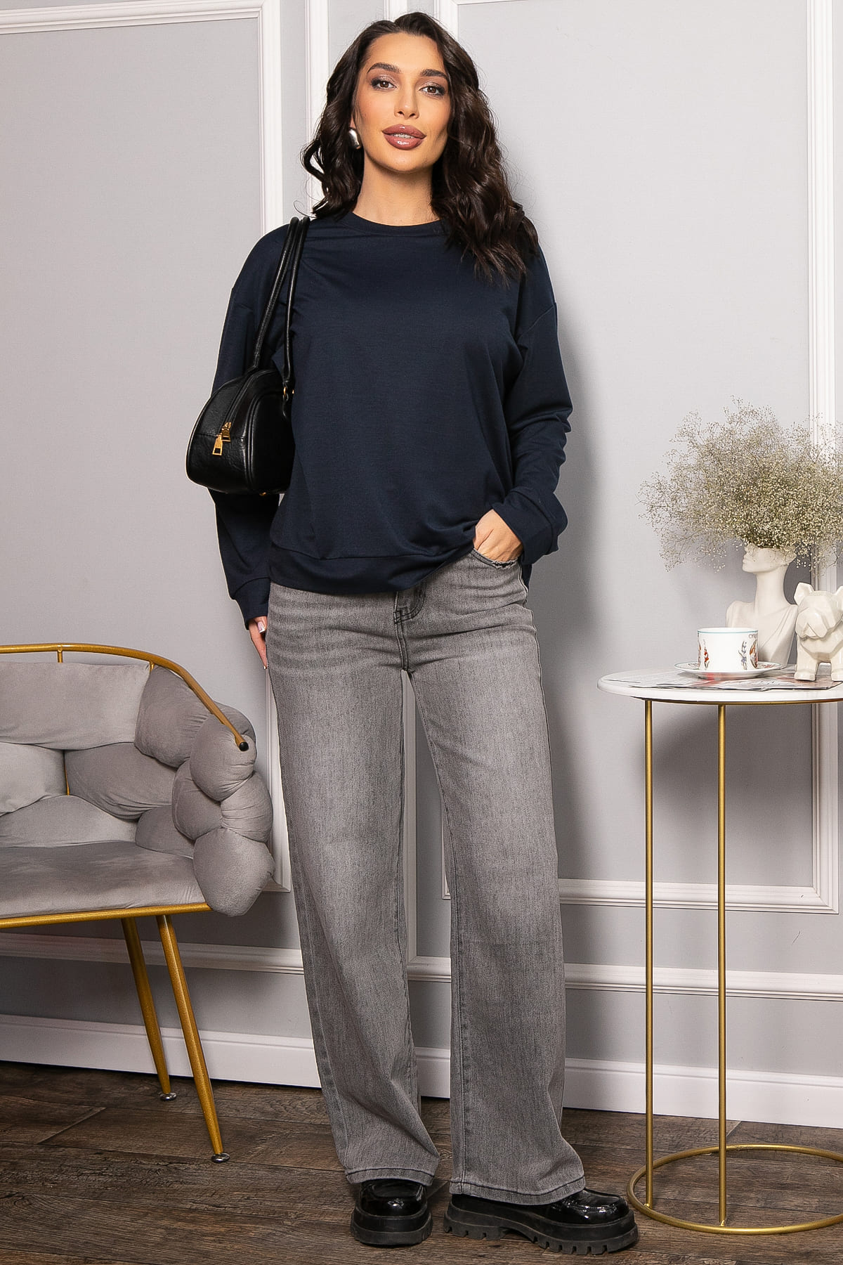 Свитшот Айрис (темно-синий) Б14568-25М