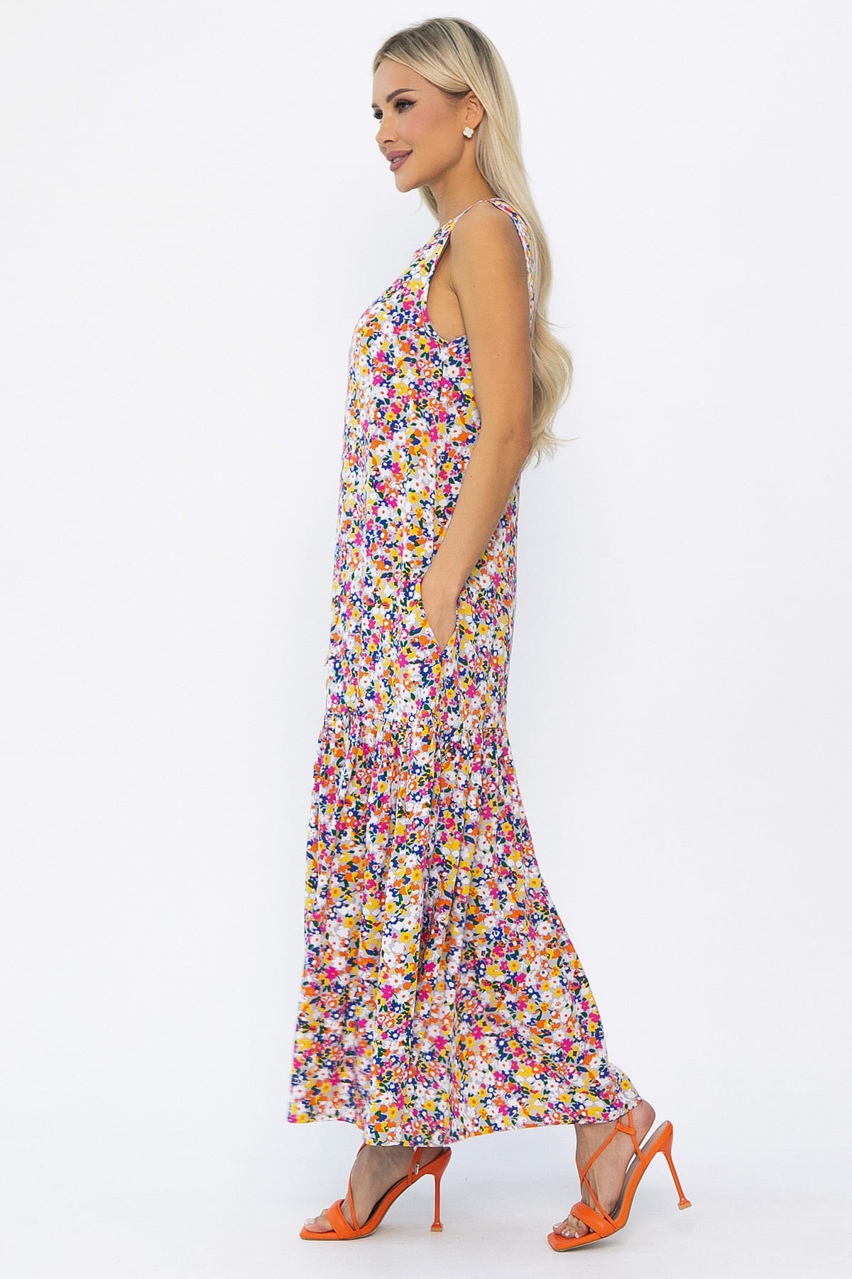 Платье Городской романс (цветы) П13901-21М